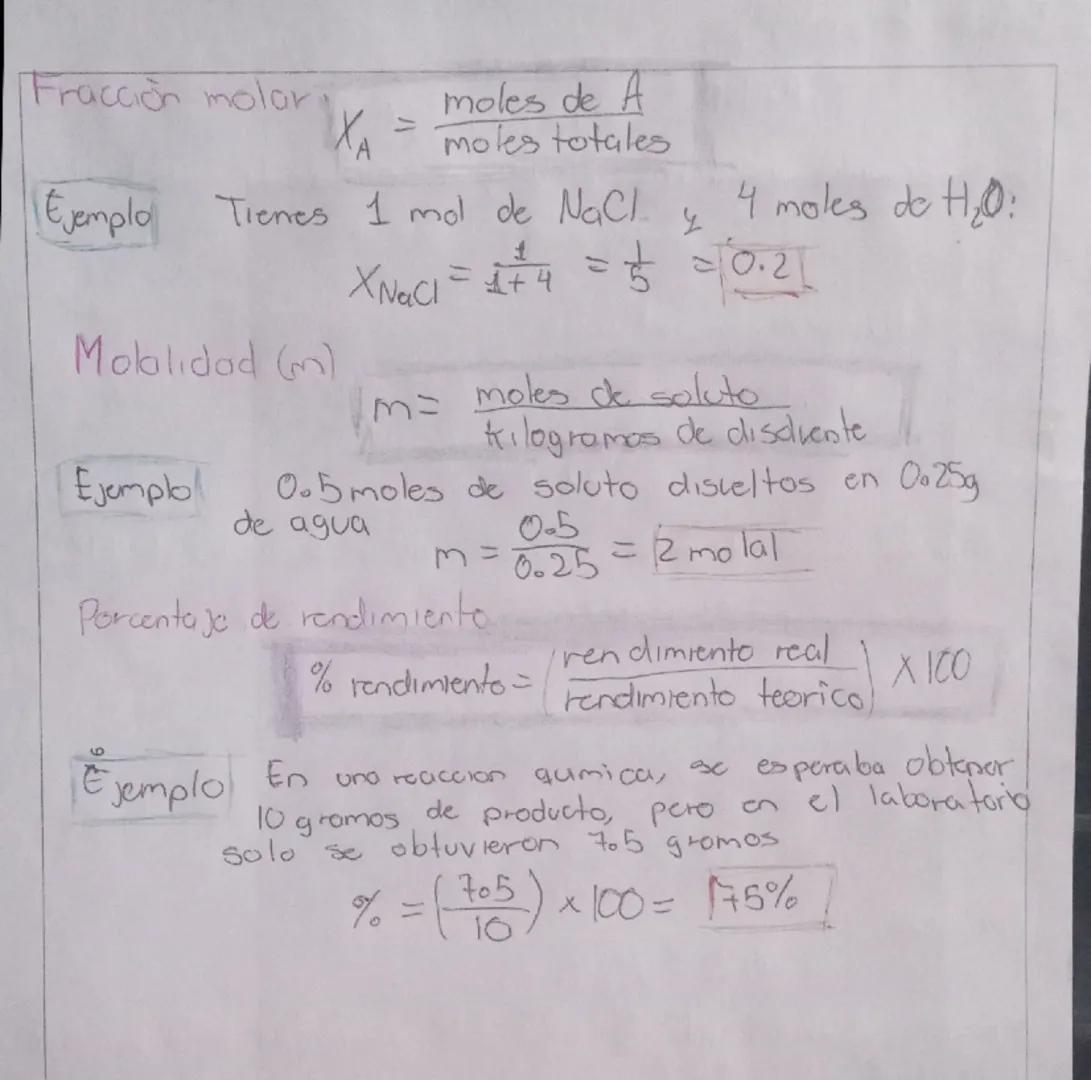 # Calculo de moles

Moles = $\frac{masa (9)}{mosa molar (g/mol)}$

Ejemplo ¿Cuantes moles hay en 24 g de carbono (mosamolar 129/mol)
moles =