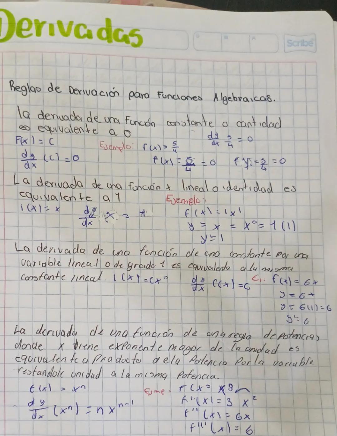 Reglas de Derivación Explicadas