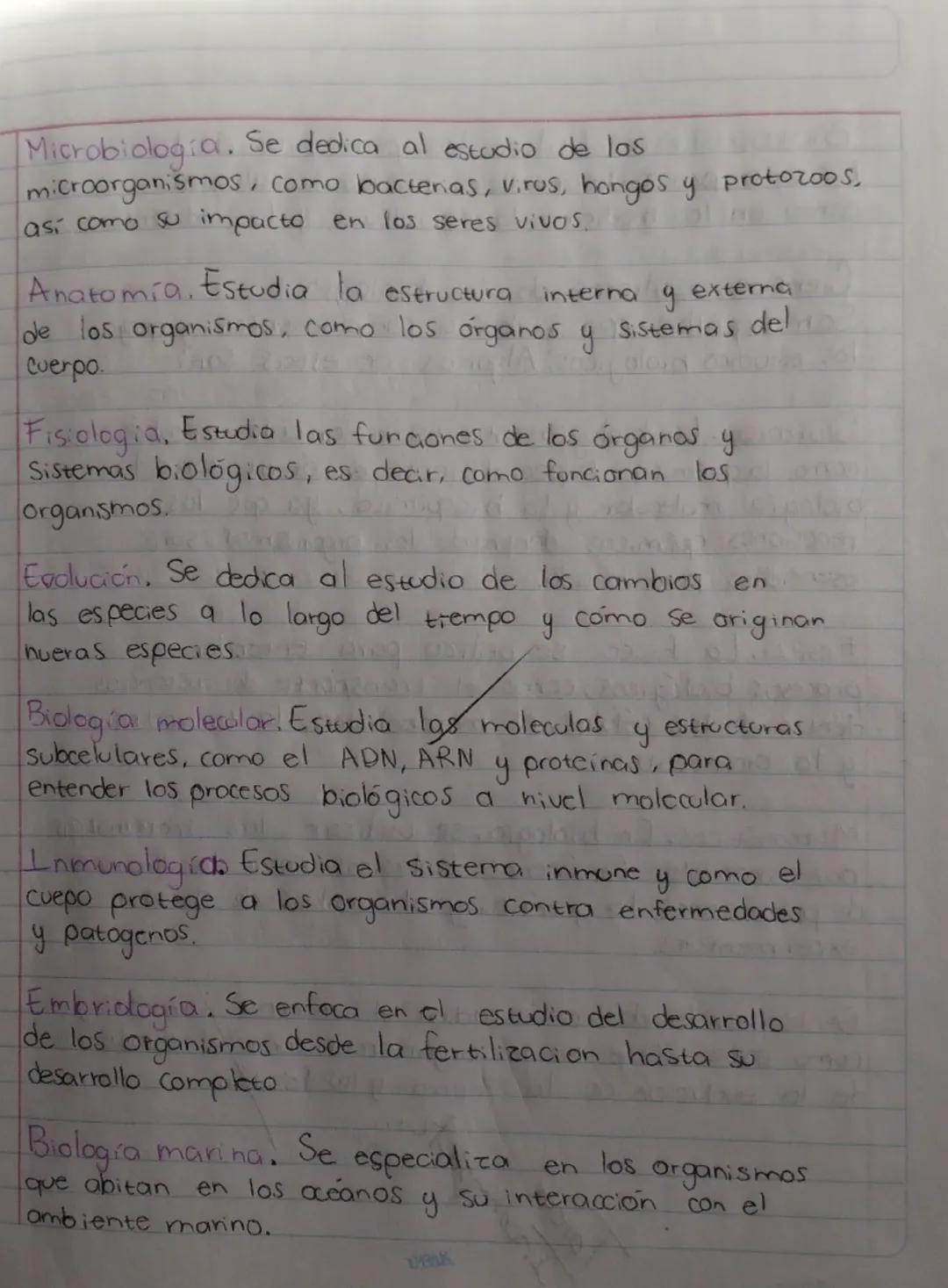 # Biología
La biologia es la ciencia que estudio la vida y los
seres vivos, sus estructuras, funciones, evolucion, interacciones
y la relaci