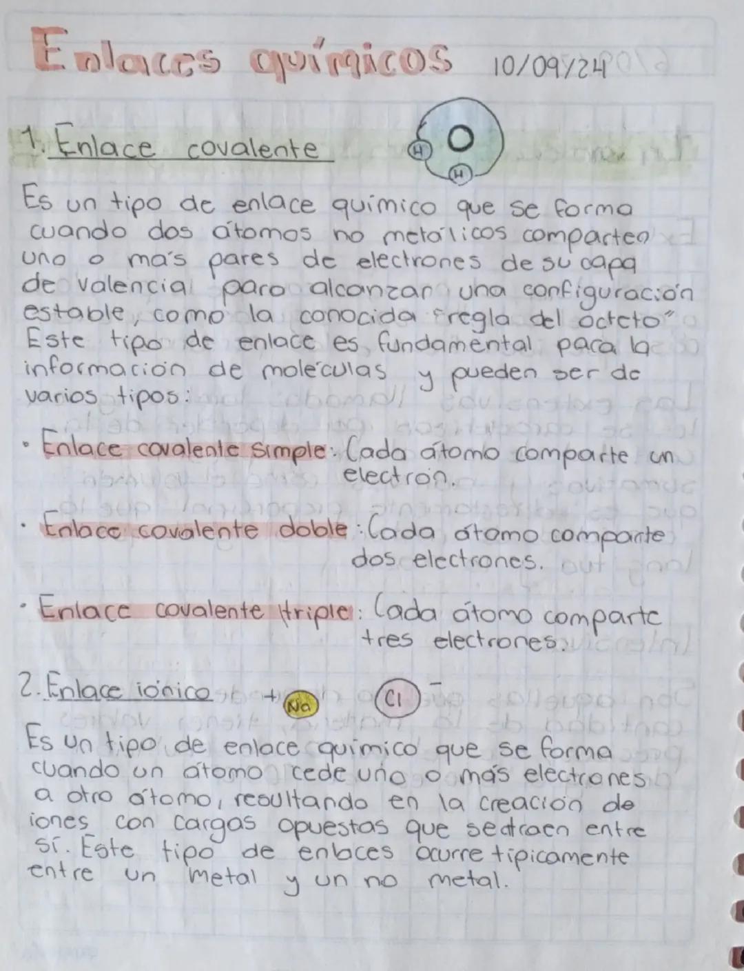 Tipos de Enlaces Químicos: Covalente, Iónico y Metálico