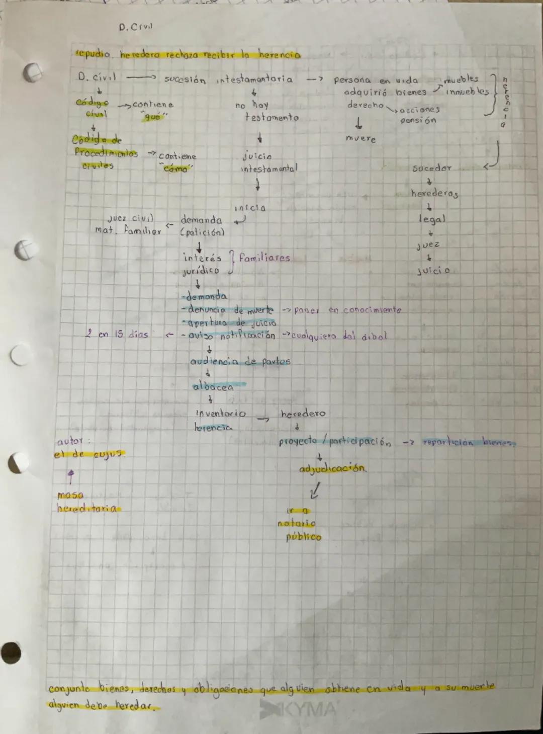 # Derecho Civil

- Código civil
  - 32 existentes
  - nacional

→ 4 libros
→ 3º sucesiones

capacidad
capa  ejercicio
lo que realizos
y sea 
