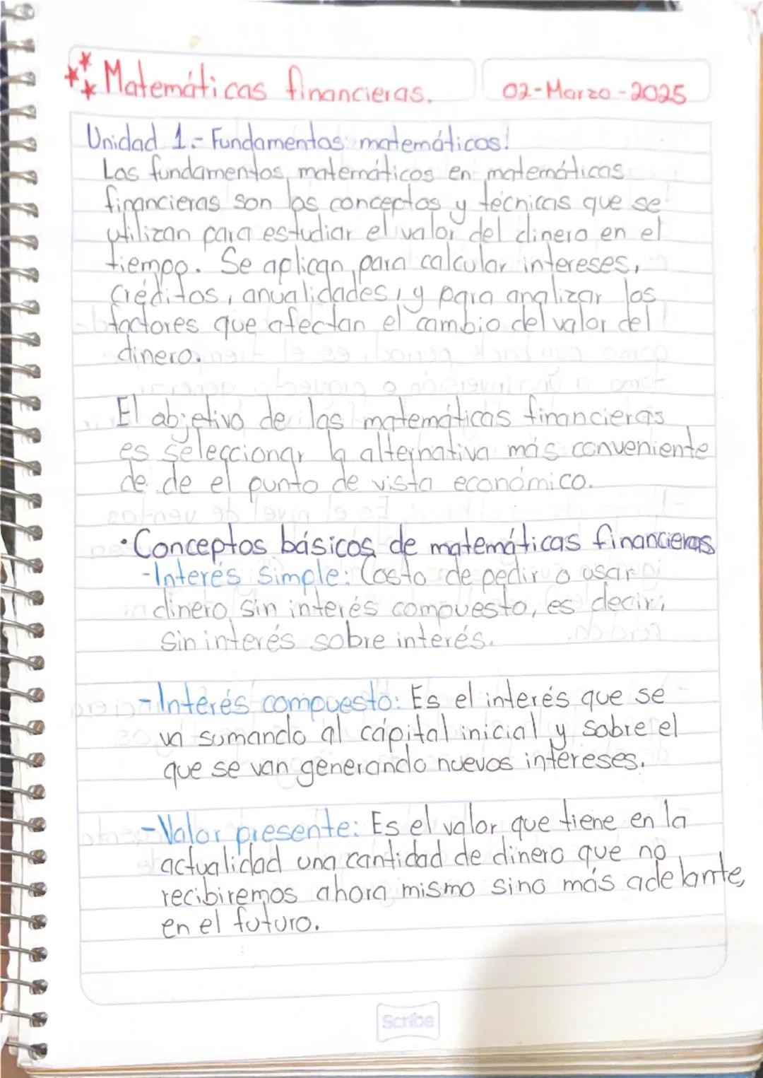 Introducción a las Matemáticas Financieras