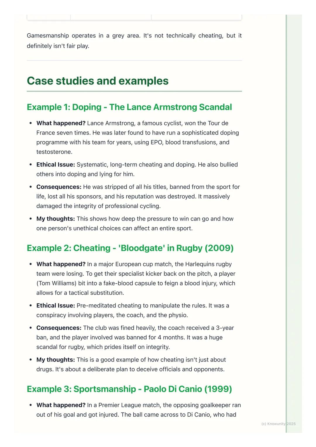 # Ethics and Fair Play

## An introduction to ethics and fair play

Ethics in sport is all about the moral principles that guide our behavio