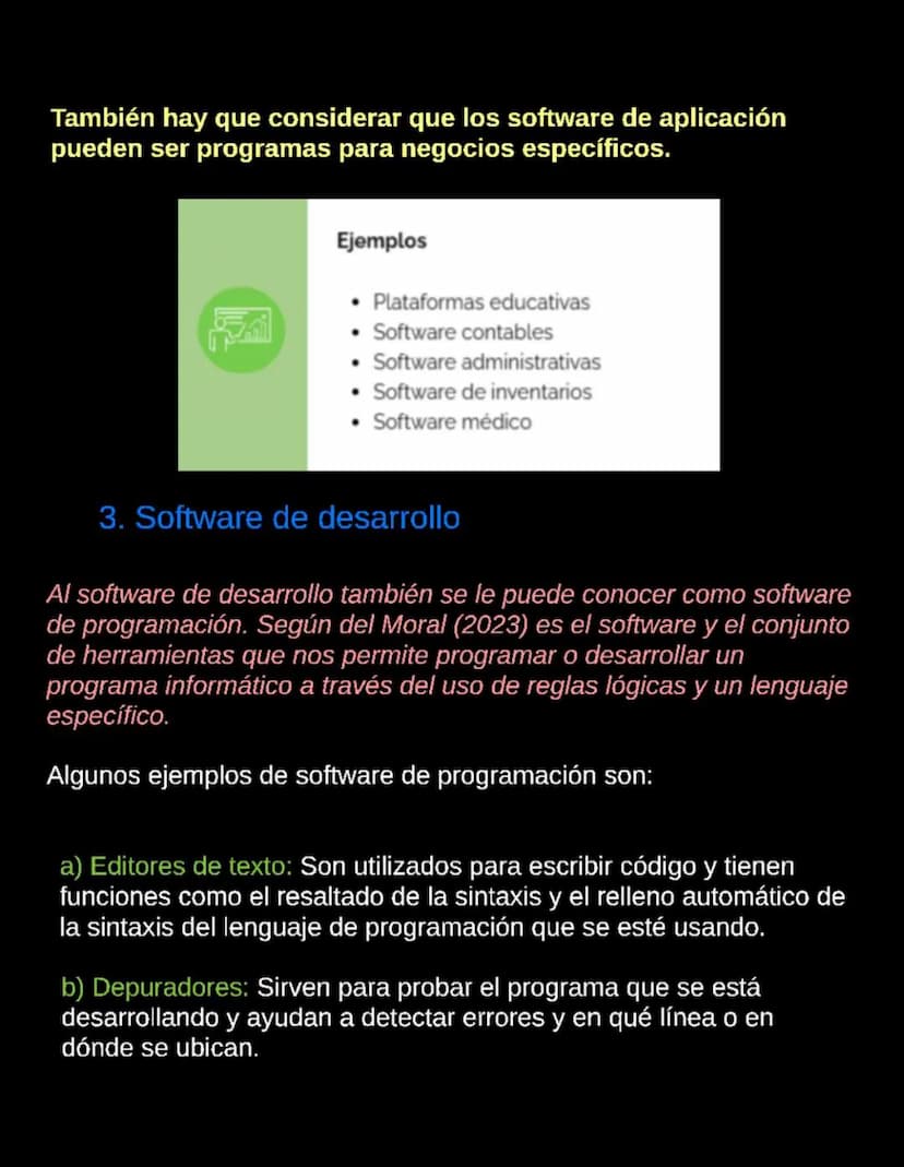 Introducción al Desarrollo de Software
06/05/2024
Introduccion al desarrollo de Software
Software
Según la Enciclopedia Concepto (2022), "El