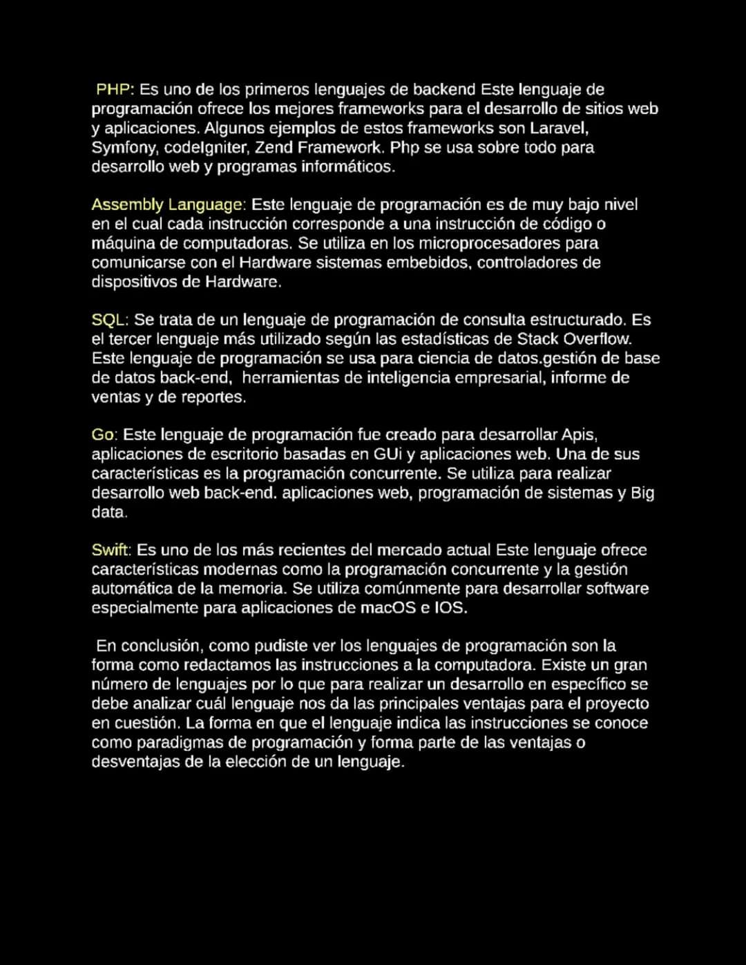 Introducción al Desarrollo de Software
06/05/2024
Introduccion al desarrollo de Software
Software
Según la Enciclopedia Concepto (2022), "El