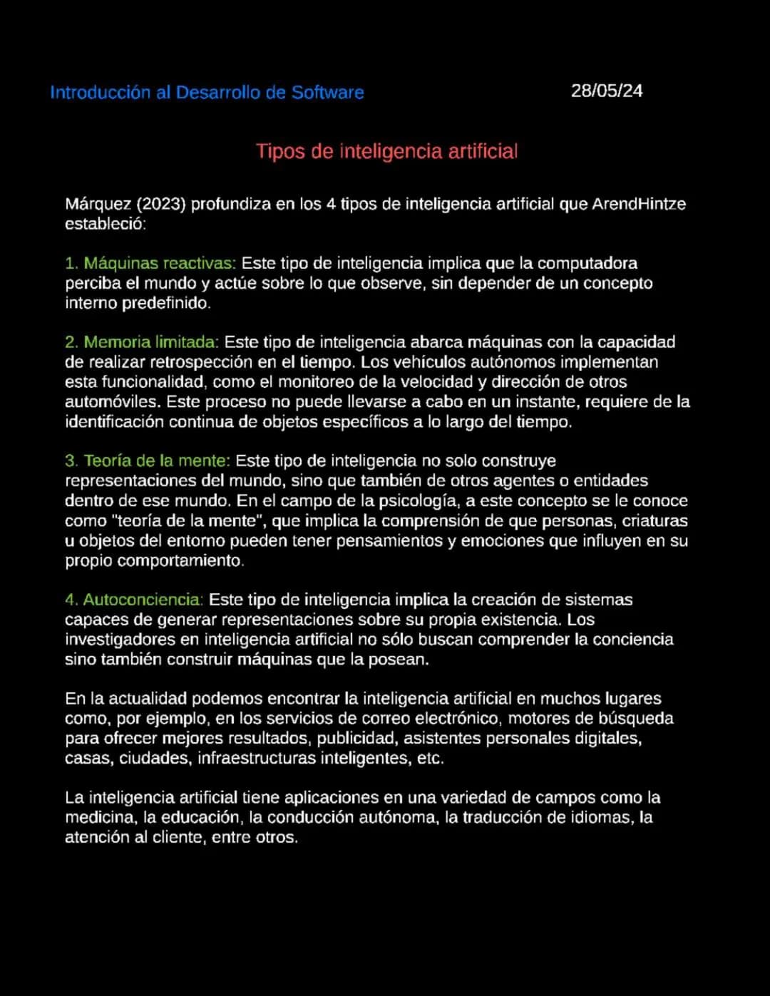 Introducción al Desarrollo de Software
06/05/2024
Introduccion al desarrollo de Software
Software
Según la Enciclopedia Concepto (2022), "El