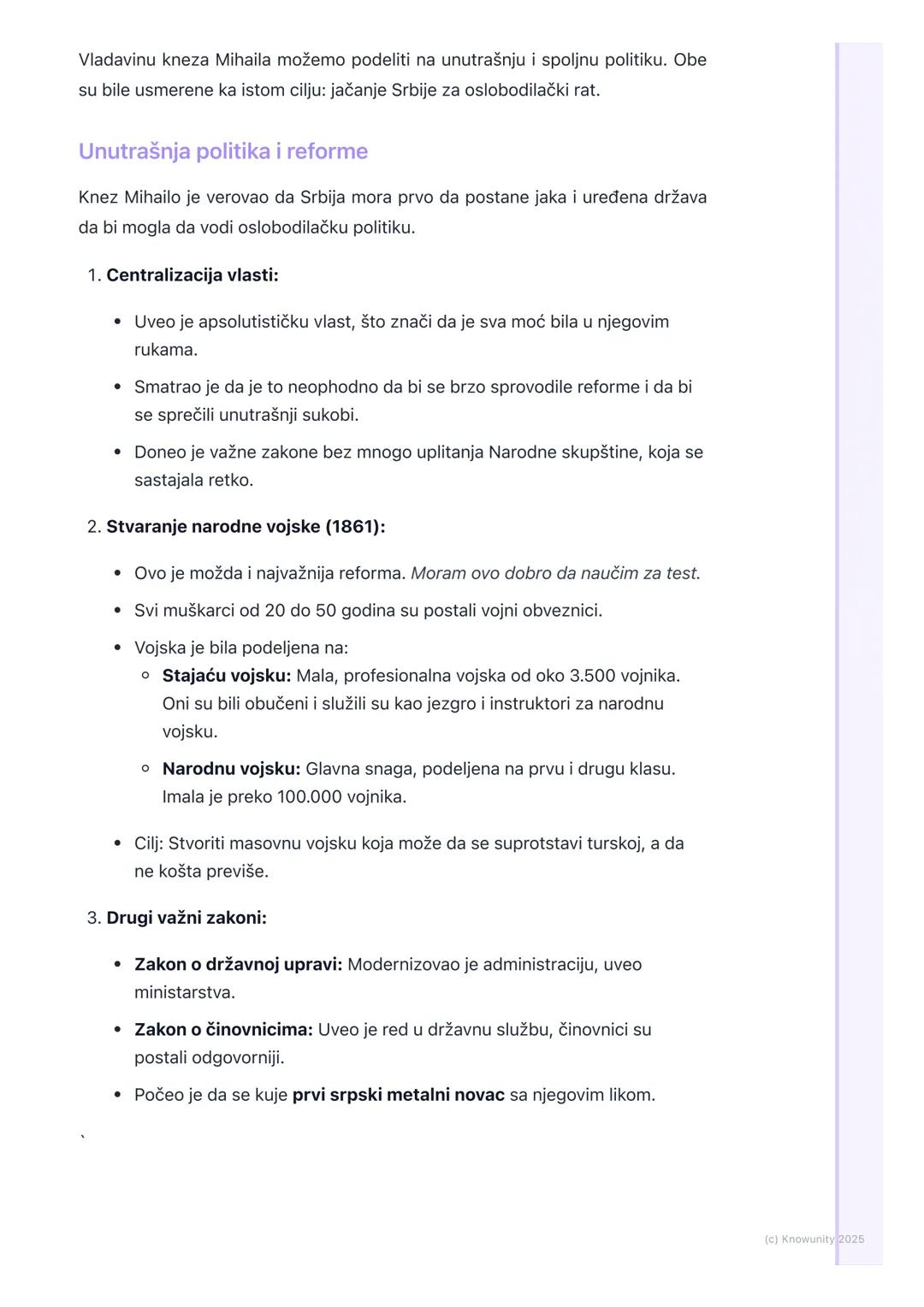 # Vladavina kneza Mihaila
Obrenovića

Uvod u period vladavine kneza Mihaila

Knez Mihailo Obrenović je vladao Srbijom u dva navrata. Njegova