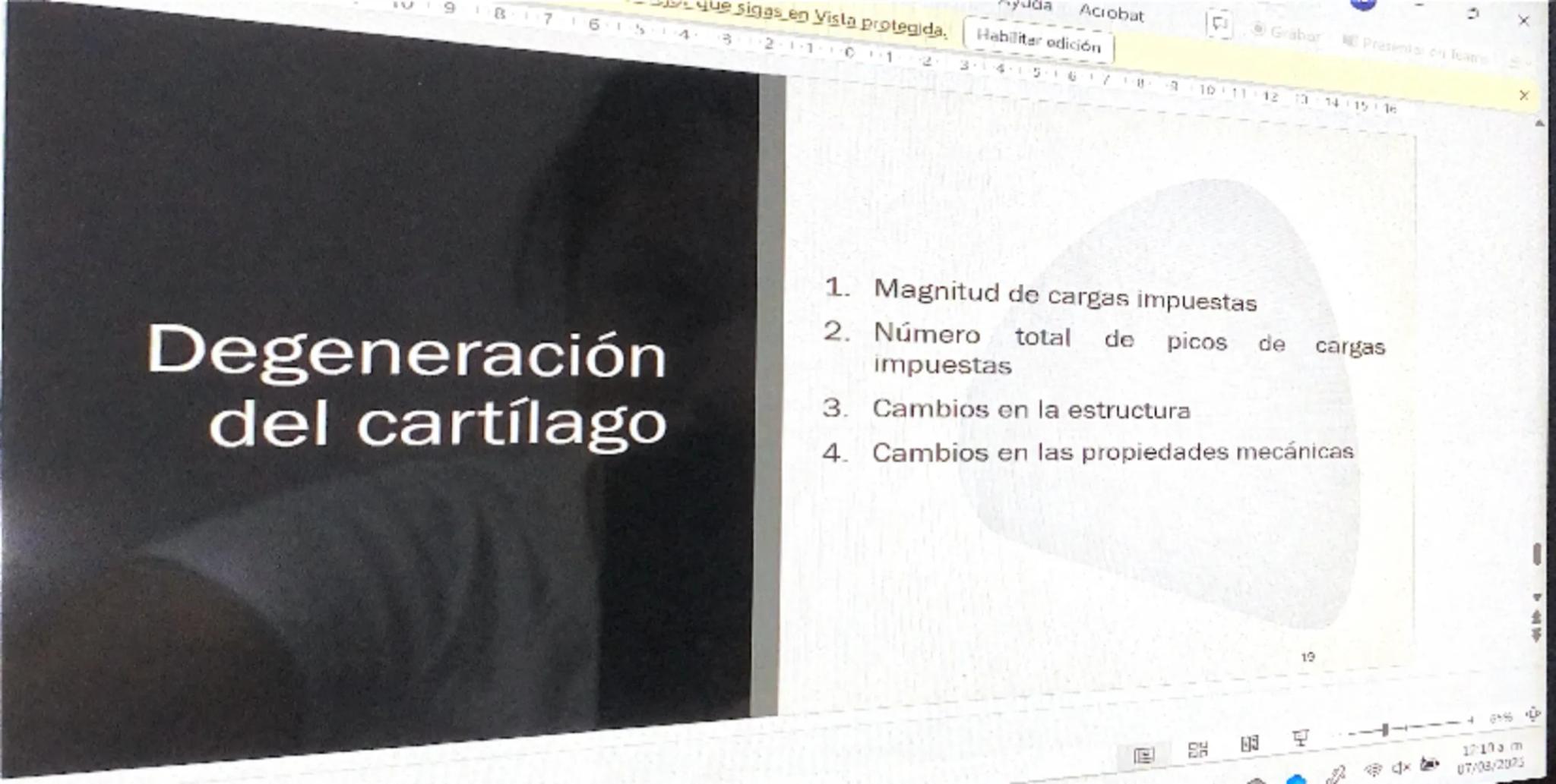 Acrobat
que sigas en Vista protegida. Habilitar edición
9
8
76
S
4
3
210123
Grabar Presentar en Teams
45
67
B
9
10 11 12 13 14 15 16

# Cart