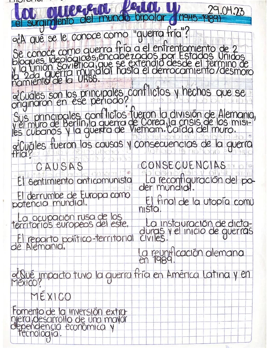 La guerra fría 