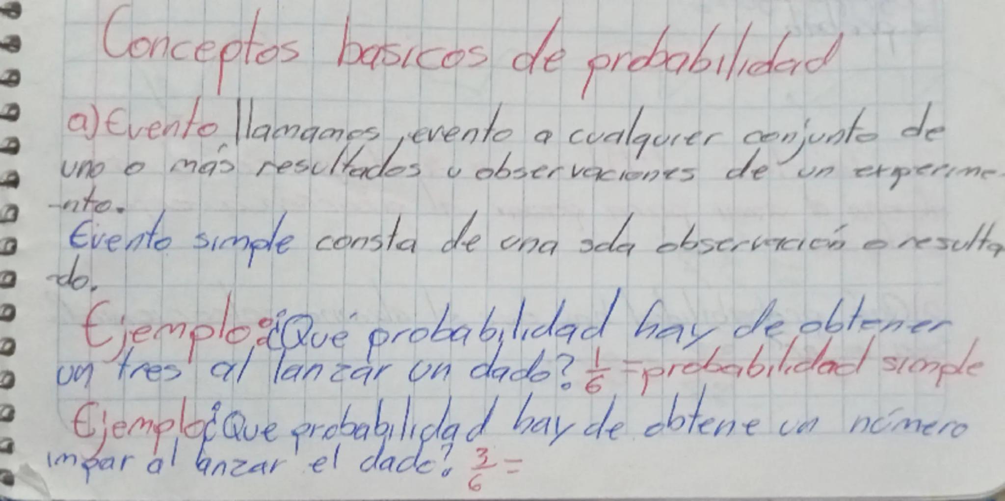 # Probabilidad
Es un calculo matemático que establece les pepibilidades
que ocurra un evento basado en varias posibilidades Esta
puede usars