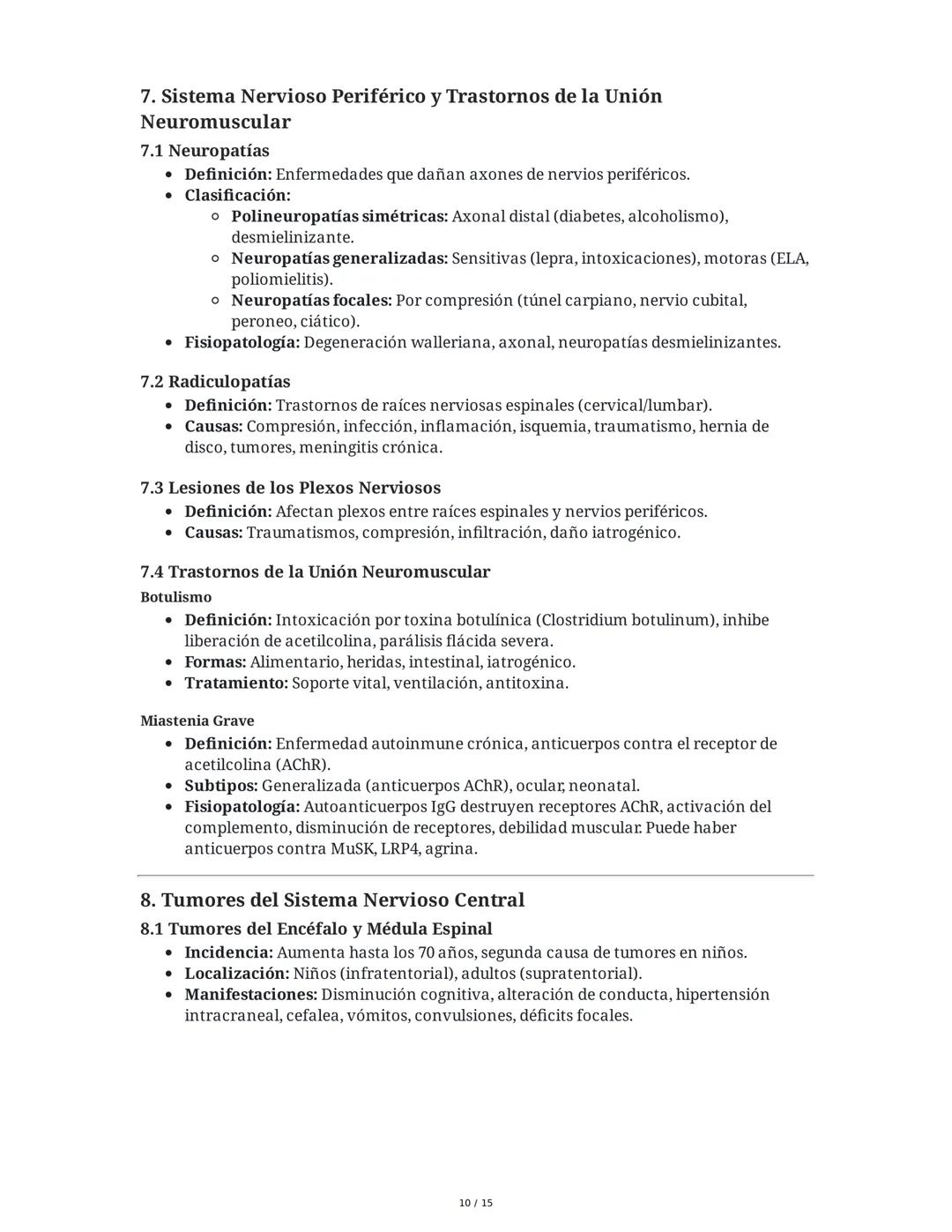 CAPÍTULO 18: Trastornos Transitorios del SNC, SNP y de la
Unión Neuromuscular
1. Trastornos del Sistema Nervioso Central
1.1 Traumatismo Enc