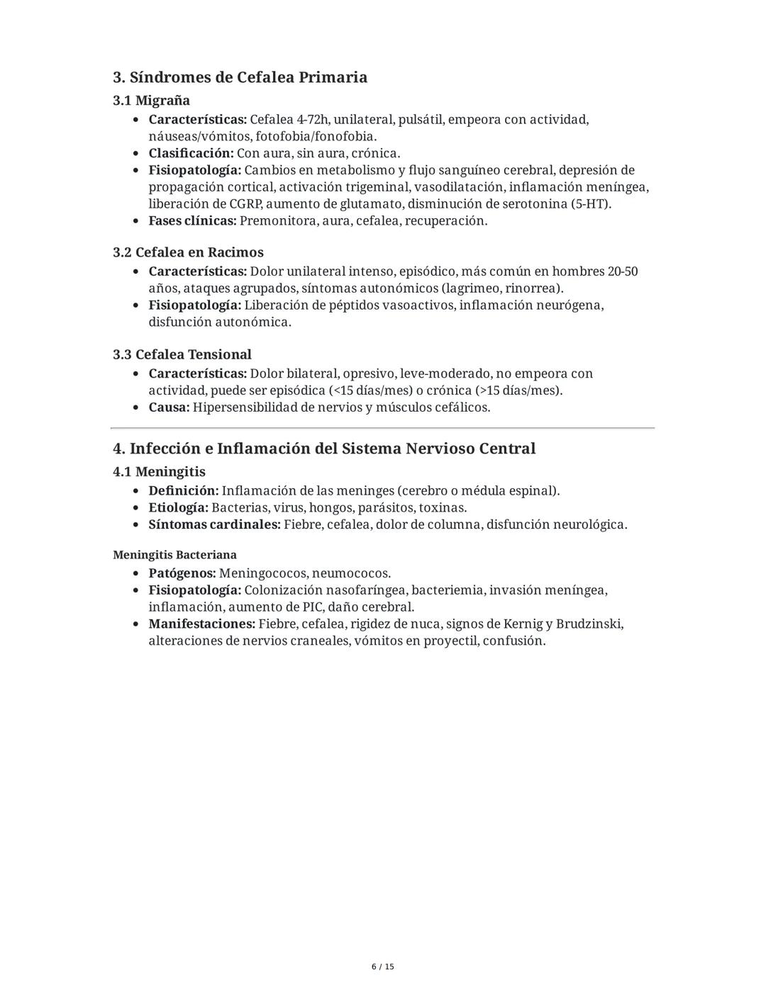 CAPÍTULO 18: Trastornos Transitorios del SNC, SNP y de la
Unión Neuromuscular
1. Trastornos del Sistema Nervioso Central
1.1 Traumatismo Enc