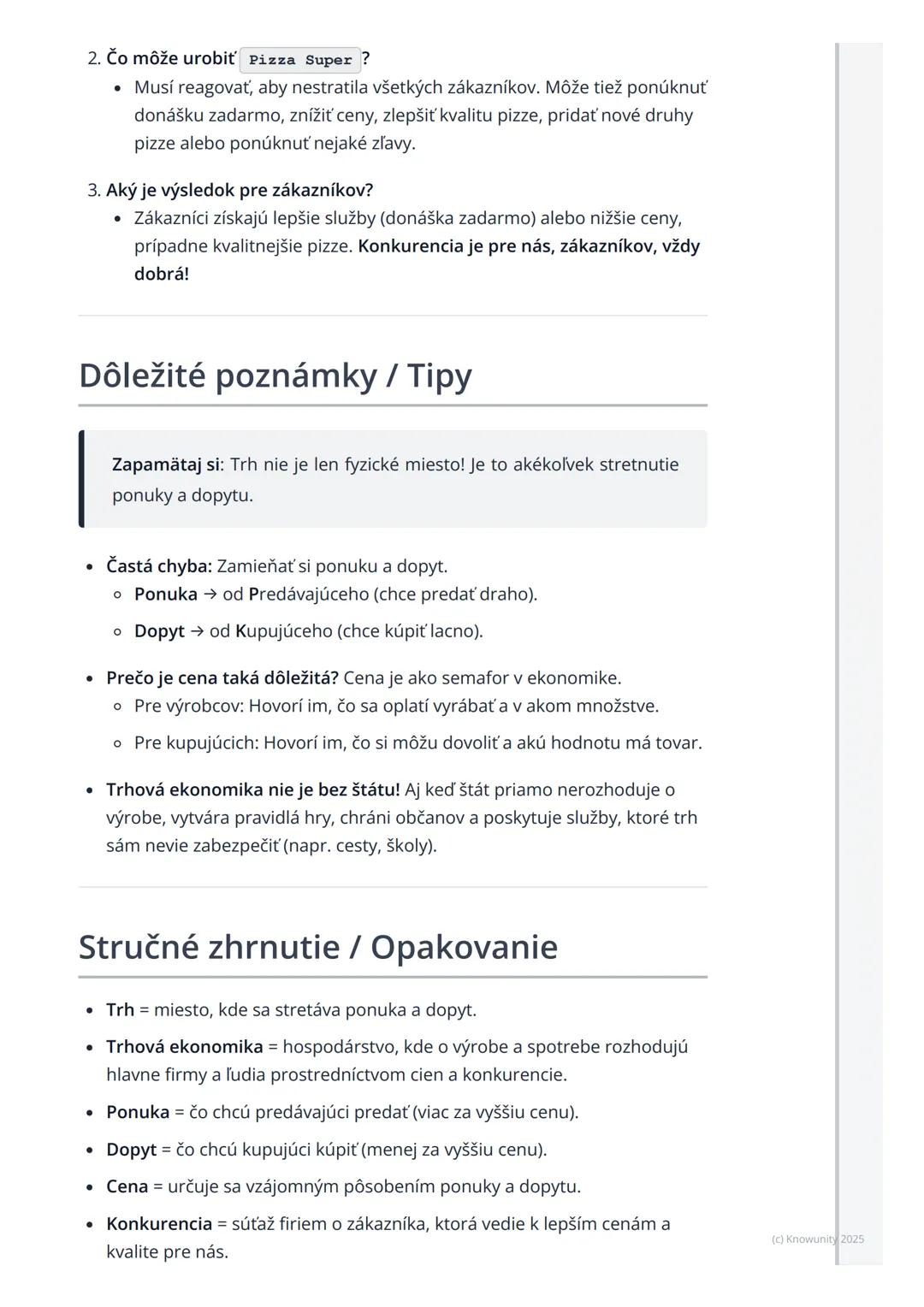 # Trh a trhová ekonomika

## Prehľad trhu a trhovej ekonomiky

Trh a trhová ekonomika sú dôležité pojmy, ktoré potrebujem pochopiť, aby
som 