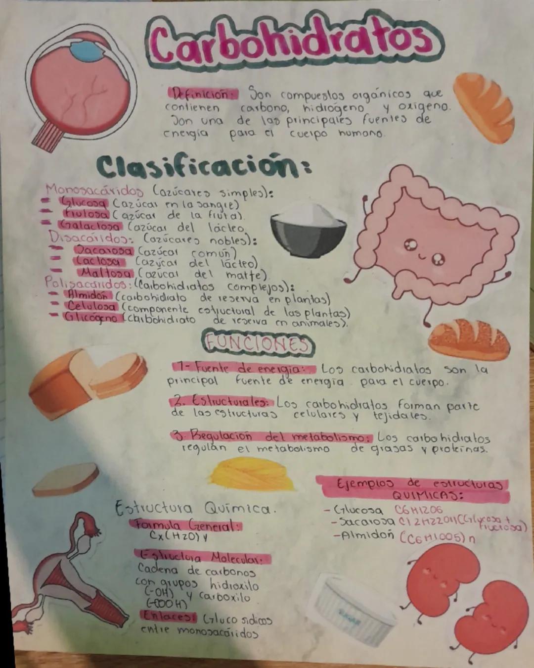 Carbohidratos
contienen
Definicion Son compuestos orgánicos que
carbono, hidrogeno y oxigeno.
de las principales fuentes de
para el
Cuerpo h