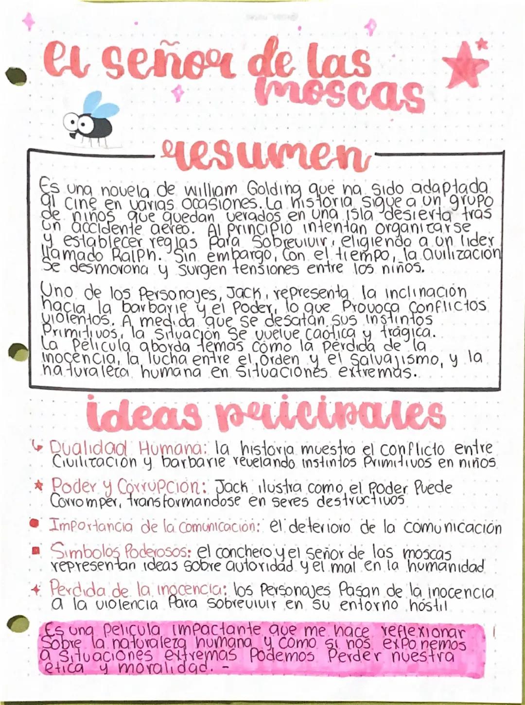 el señor de las
moscas
resumen
Es una novela de william Golding que na Sido adaptada
al cine en varias ocasiones. La historia Sigue a un gru