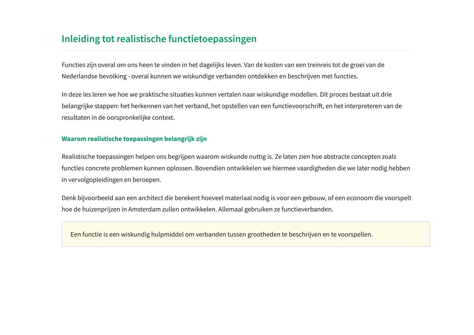 Functies en grafieken: Toepassingen in realistische
situaties
Praktische toepassingen van functies in dagelijkse situaties
Wiskunde Grade 11