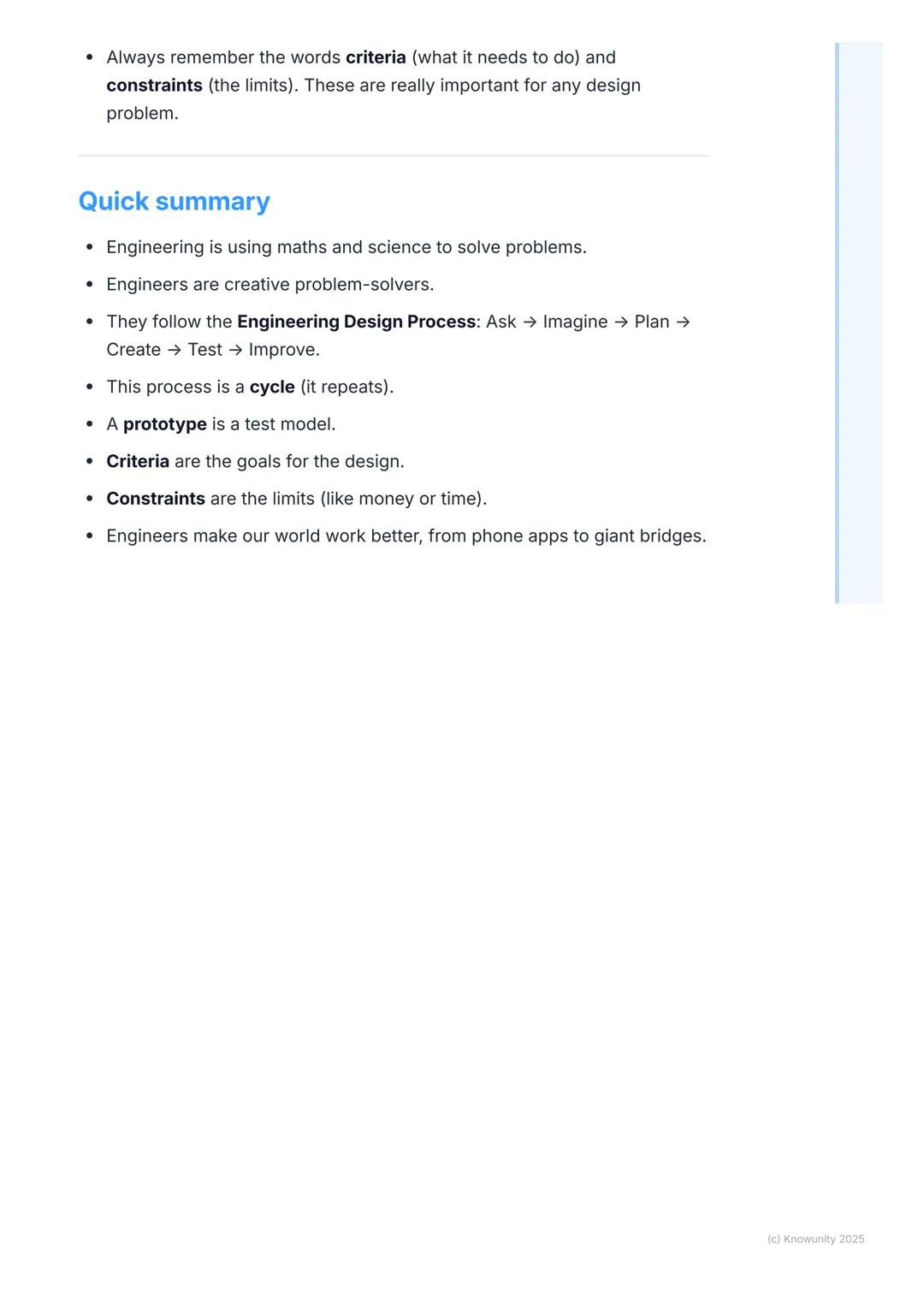 # What is Engineering?

What engineering is all about

Engineering is basically about using science and maths to solve real-world
problems. 