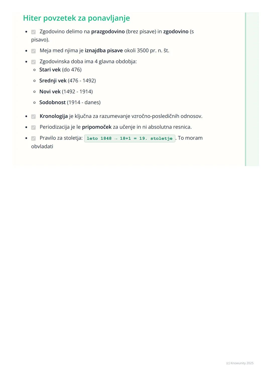 # Časovna obdobja in
kronologija

Uvod v časovna obdobja in kronologijo

Za lažje razumevanje zgodovine jo zgodovinarji delijo na krajša čas
