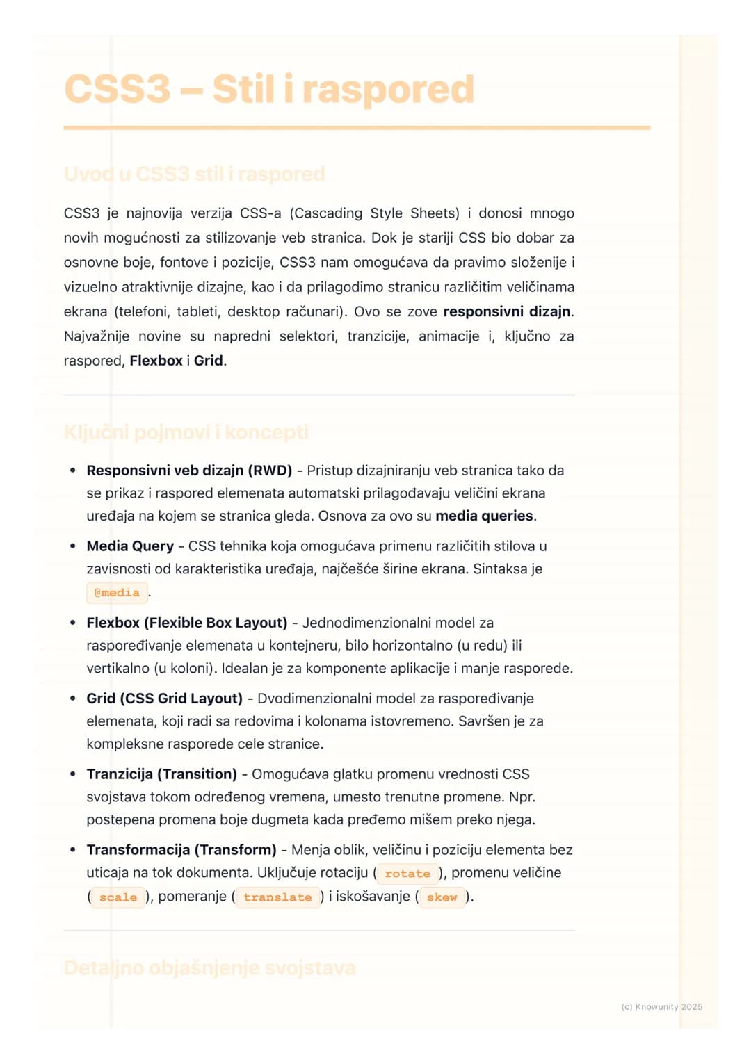 # CSS3 - Stil i raspored

Uvod u CSS3 stil i raspored

CSS3 je najnovija verzija CSS-a (Cascading Style Sheets) i donosi mnogo
novih mogućno