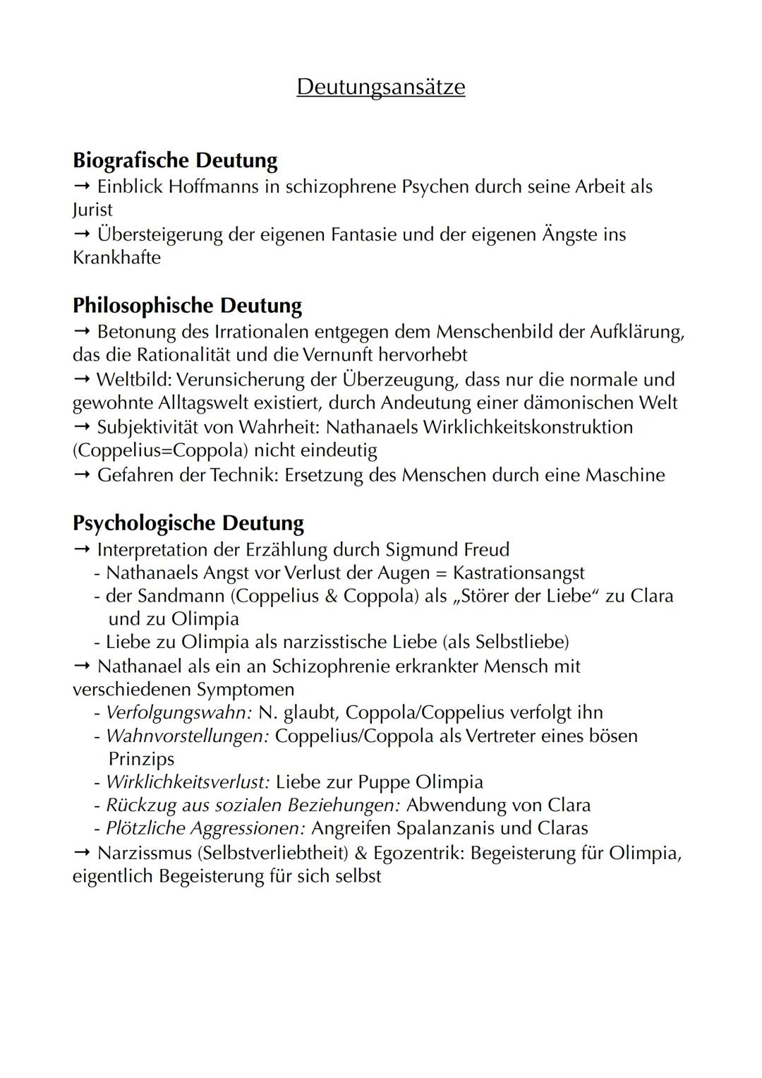 # Der Sandmann

Autor: Ε.Τ.Α. Hoffmann (Ernst Theodor Amadeus Hoffmann)
Jahr: 1816
Textsorte: Erzählung=> Novelle
Protagonisten: Nathanael, 