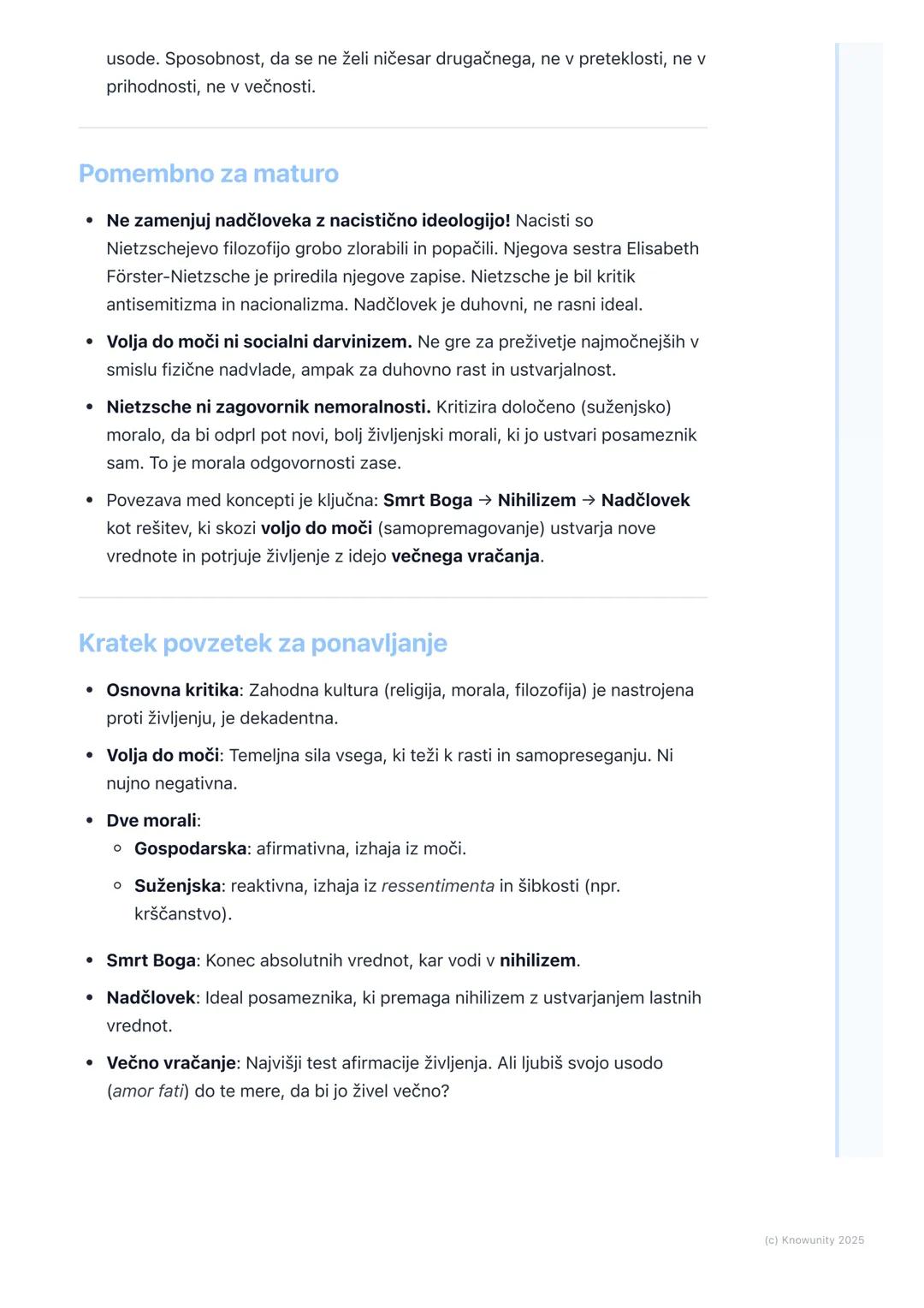 # Nietzsche in filozofija volje do
moči

Uvod v Nietzschejevo filozofijo

Friedrich Nietzsche (1844-1900) je eden najpomembnejših in hkrati 