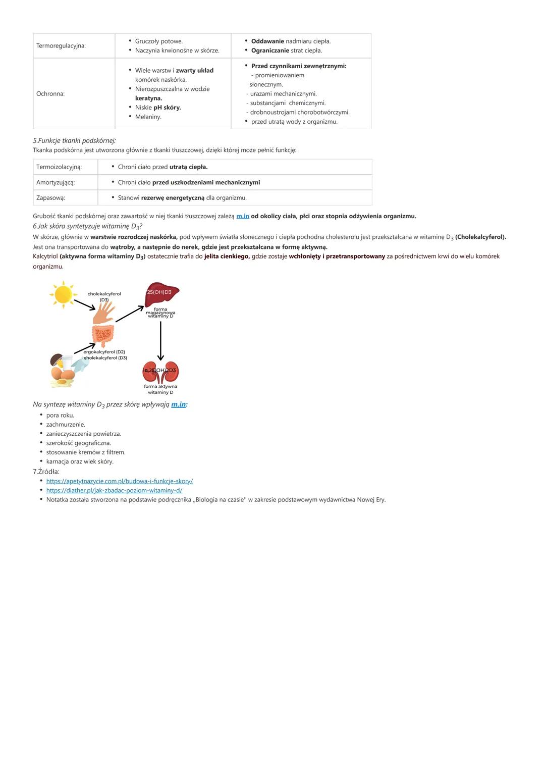 # Budowa i funkcje skóry:

1. Jak jest zbudowana skóra i tkanka podskórna?
Skóra człowieka składa się z dwóch warstw ułożonych jedna na drug