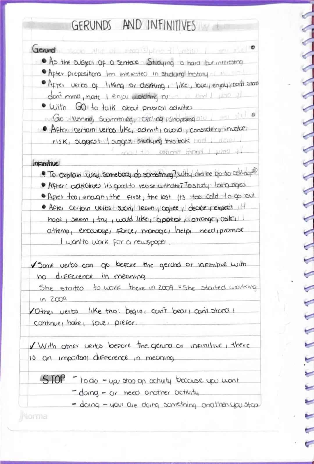 GERUNDS AND INFINITIVES

Gerund
• As the subject of a Sentece Studying is hard but interesting.
•After prepositions im interested in studyin
