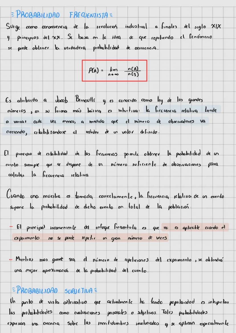 TEMA 1
TEORIA DE LA PROBABILIDADE
in 1812 su obra Theorie Analytique des Probabilites.
Pierre Simon Laplace publica
en
la
que
toma las contr