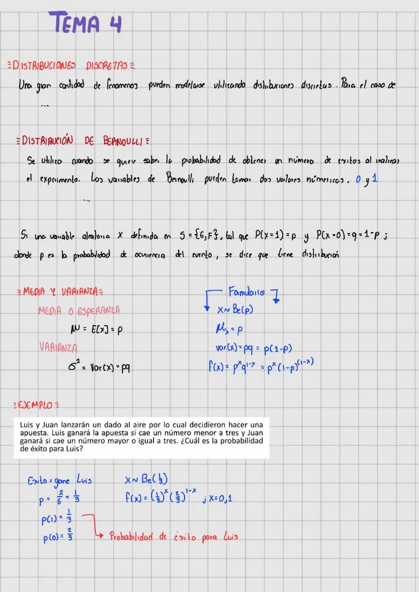 TEMA 1
TEORIA DE LA PROBABILIDADE
in 1812 su obra Theorie Analytique des Probabilites.
Pierre Simon Laplace publica
en
la
que
toma las contr