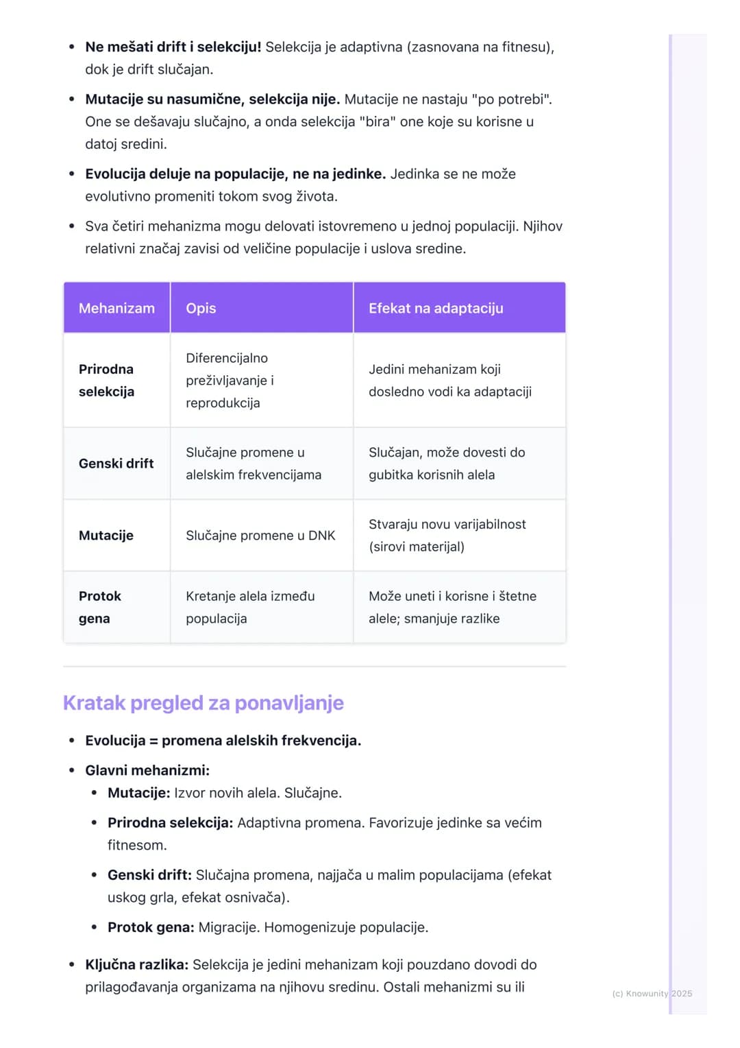 # Mehanizmi evolucije

Uvod u mehanizme evolucije

Evolucija nije samo "teorija", već centralni princip biologije. Definiše se kao
promena u
