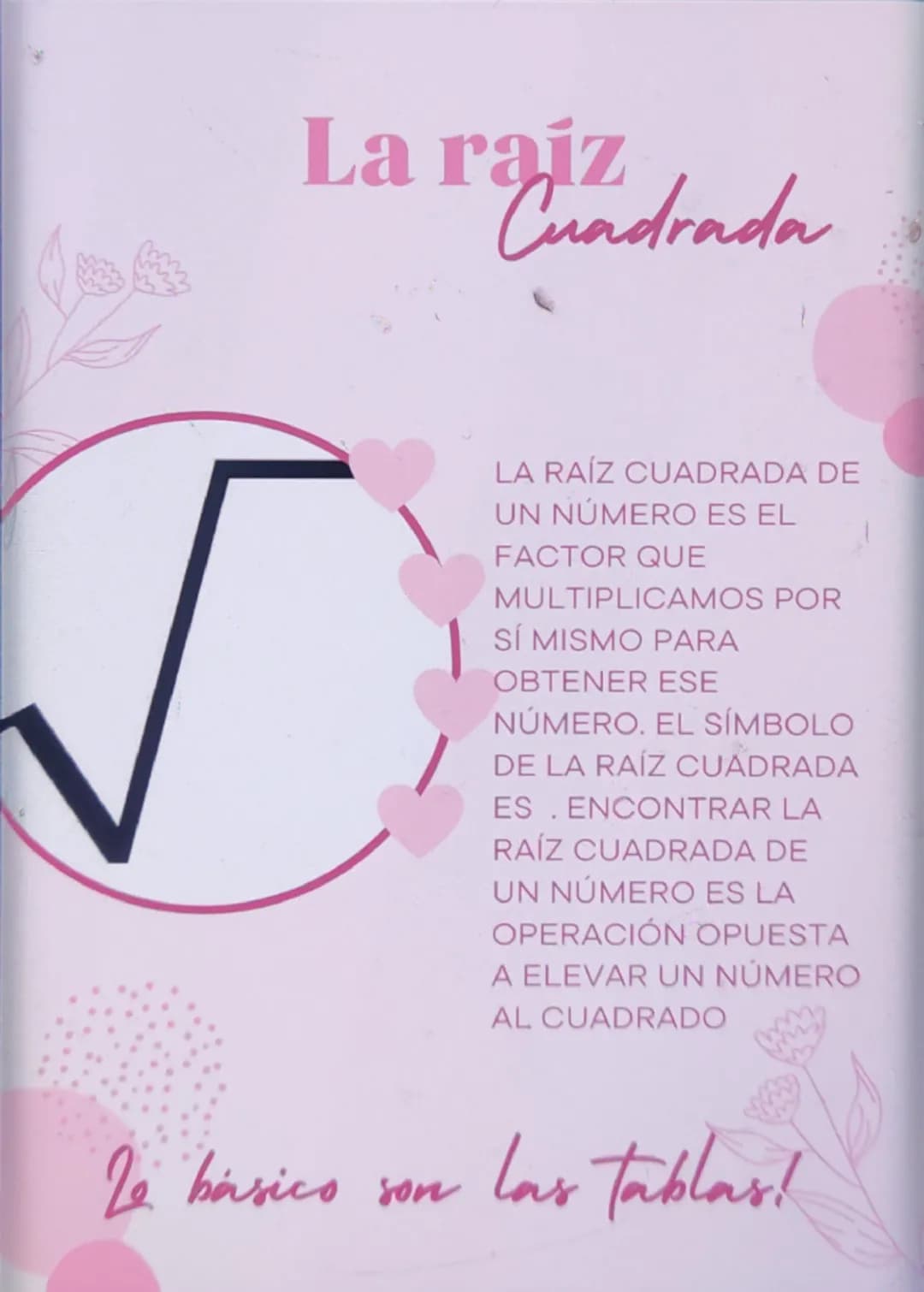La raíz
Cuadrada
LA RAÍZ CUADRADA DE
UN NÚMERO ES EL
FACTOR QUE
MULTIPLICAMOS POR
SÍ MISMO PARA
OBTENER ESE
NÚMERO. EL SÍMBOLO
DE LA RAÍZ CU