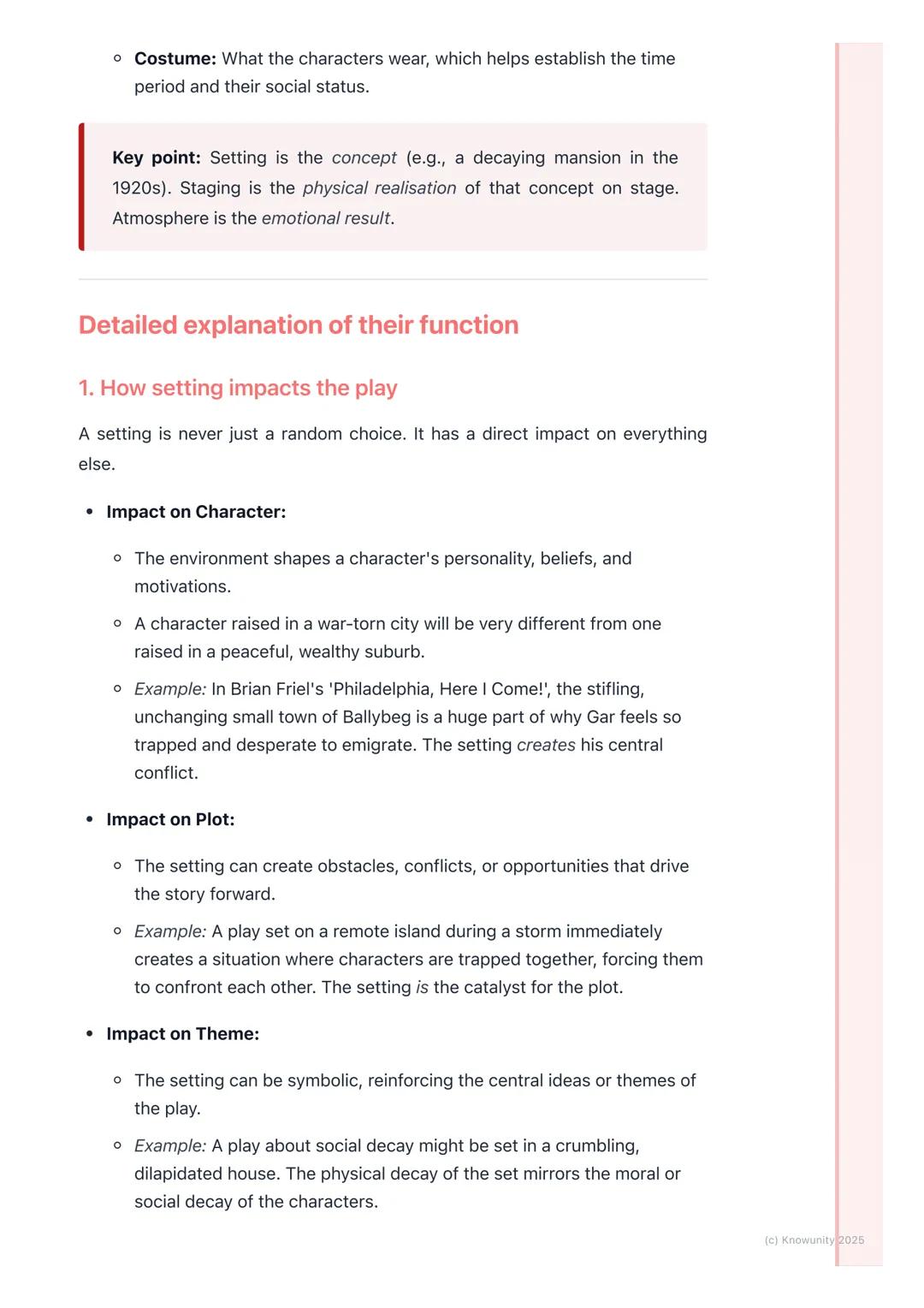 # Setting and Atmosphere

An introduction to setting and atmosphere

Setting and atmosphere are fundamental elements of drama, not just
back