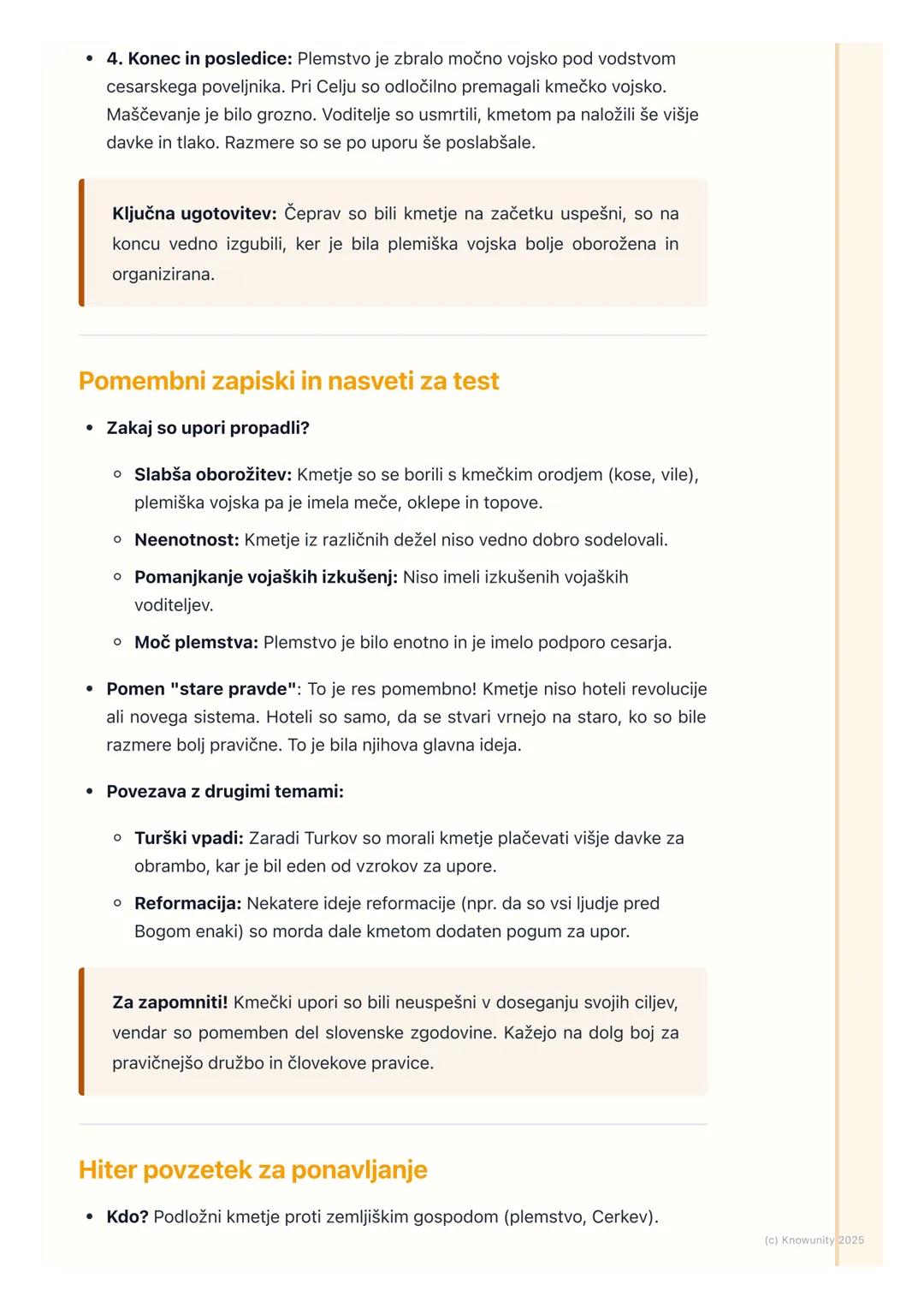 # Kmečki upori

Uvod v kmečke upore

Kmečki upori so bili upori kmetov (podložnikov) proti njihovim zemljiškim
gospodom. Dogajali so se v zg