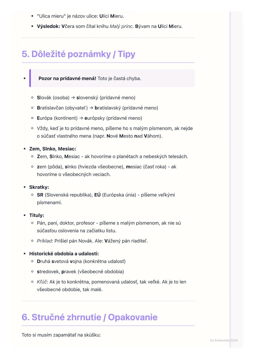 # Pravopis veľkých písmen

1. Prehľad pravopisu veľkých písmen

Ahojte! Dnes si zopakujeme a naučíme sa, kedy píšeme veľké písmená. Je to
ve