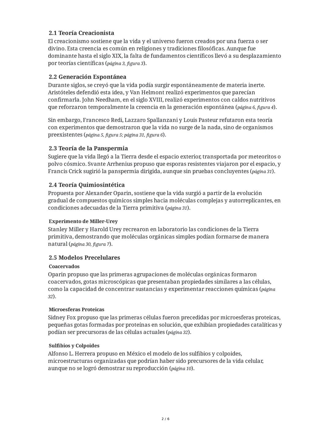 Resumen Extendido: Origen de la Vida, Evolución y Taxonomía
1. Teorías del Origen del Universo
1.1 Universo Eterno y Estático
En las civiliz