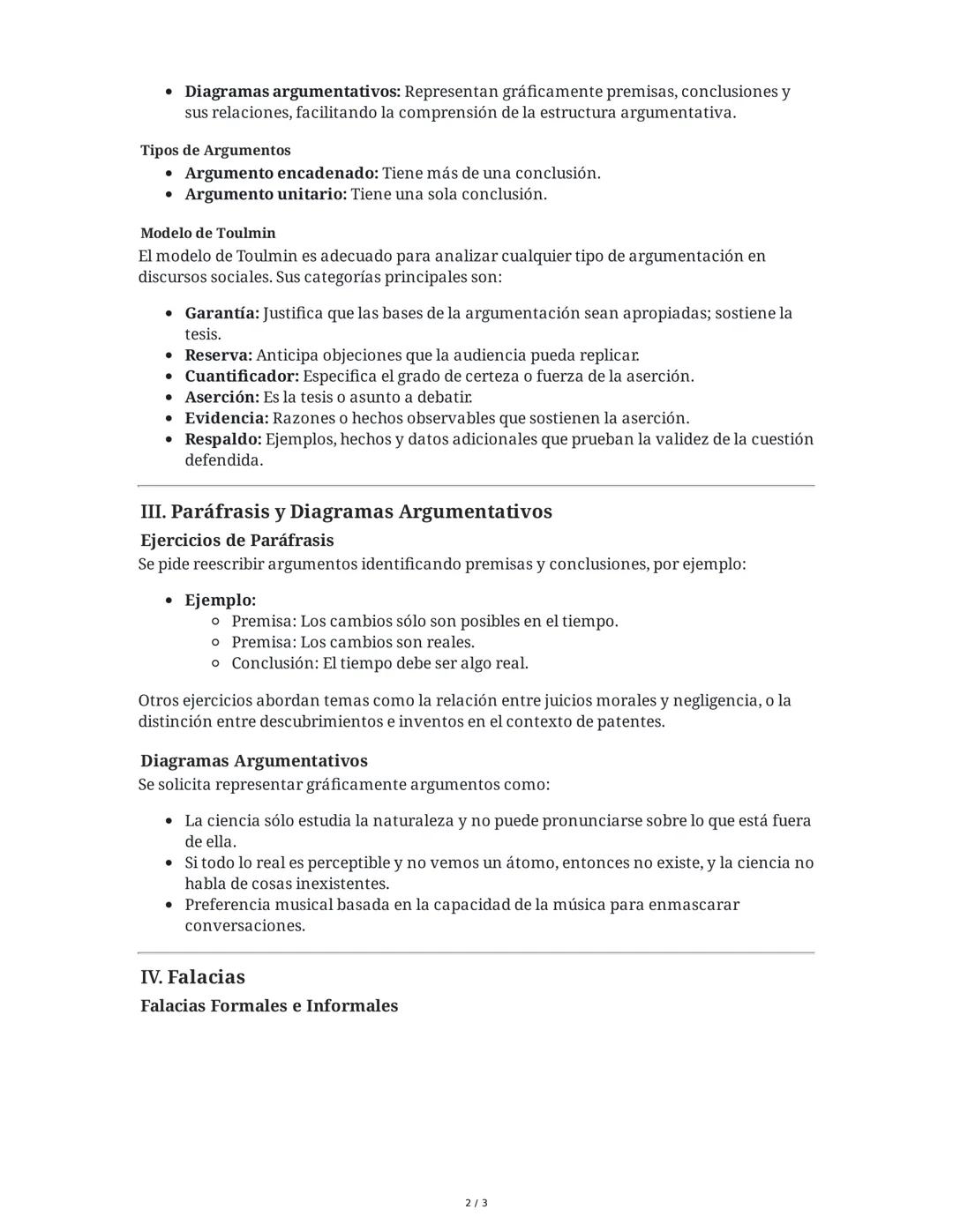 Guía Examen Final - Lógica Proposicional, Lógica Informal y
I. Lógica Proposicional
Falacias
Reglas de Inferencia y Deducción Natural
La lóg