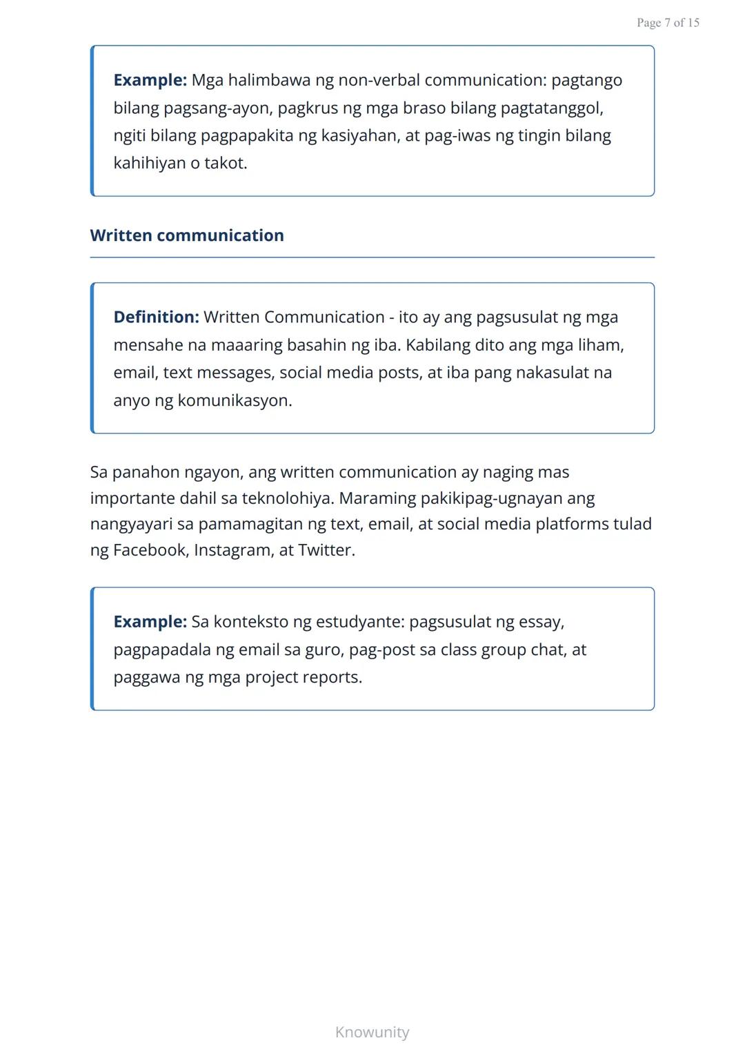 Pag-unlad ng Sarili at Pakikipagkapwa: Mabisang Komunikasyon
Pagkatuto ng mga estratehiya sa mabisang
komunikasyon at pakikipagkapwa
Mga Lay