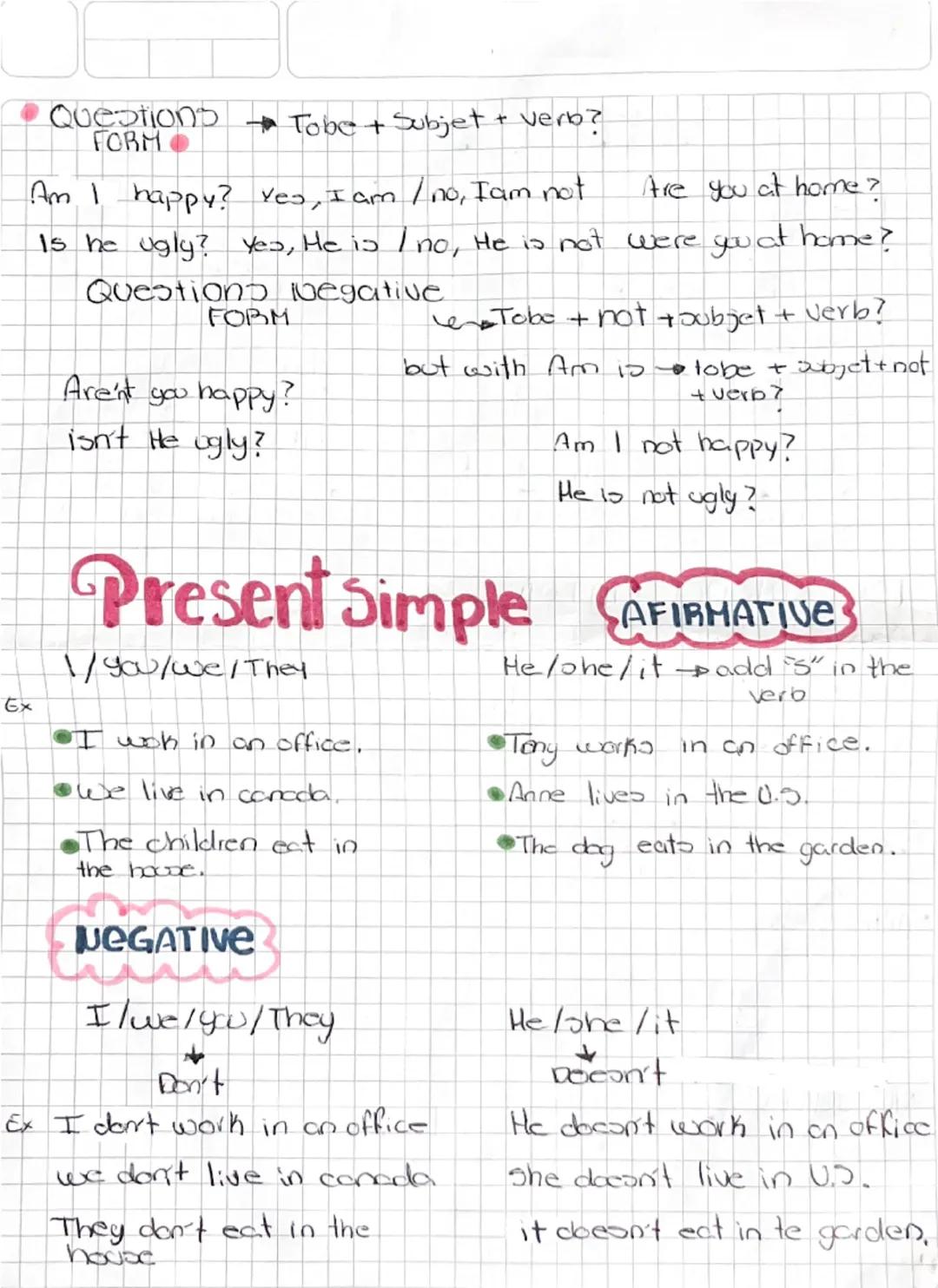 Present Continuous
Gerund: Verb + ing
with the verb end in "e"
be quita, y
be cambia
par(ing)
Ex: cook = cooking
Play-playing
swim = swimmin