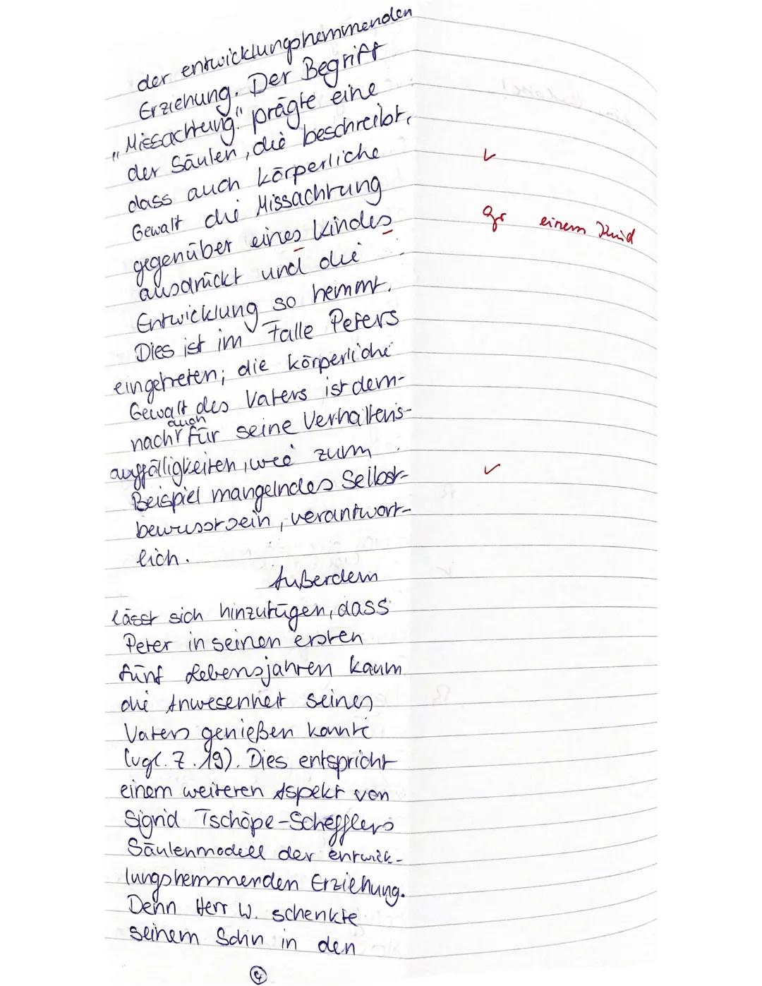 # Fallbeschreibung,,, Peter"

Peter ist das jüngste von drei Kindern der Familie W.. Er wird im Alter von zehn Jahren
einer Erziehungsberatu