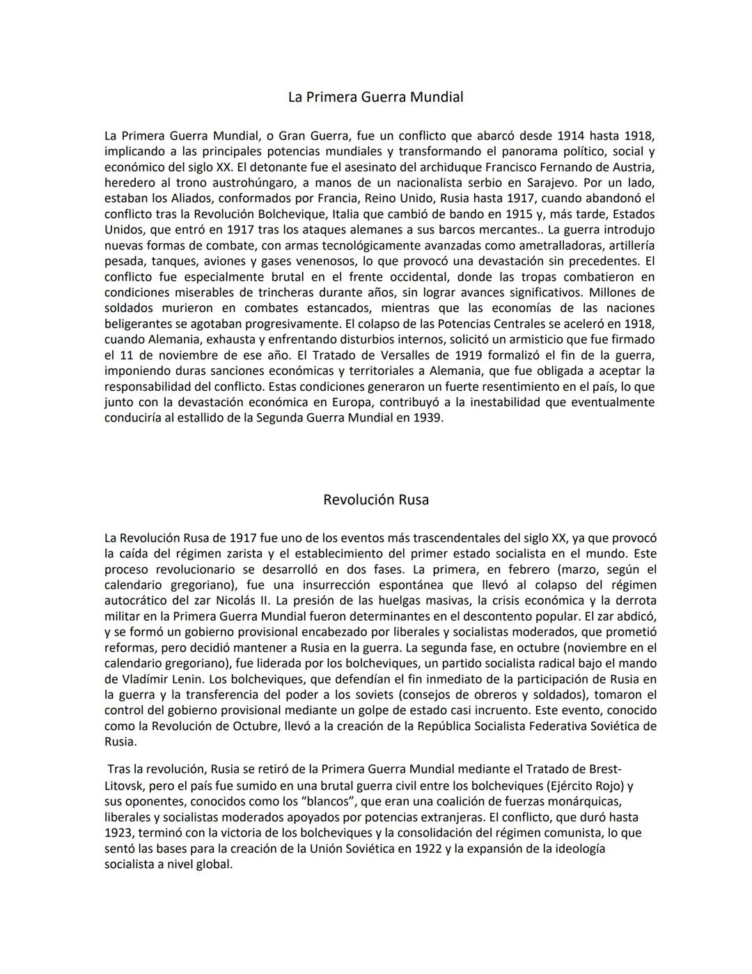 Historia: Un Ensayo Completo