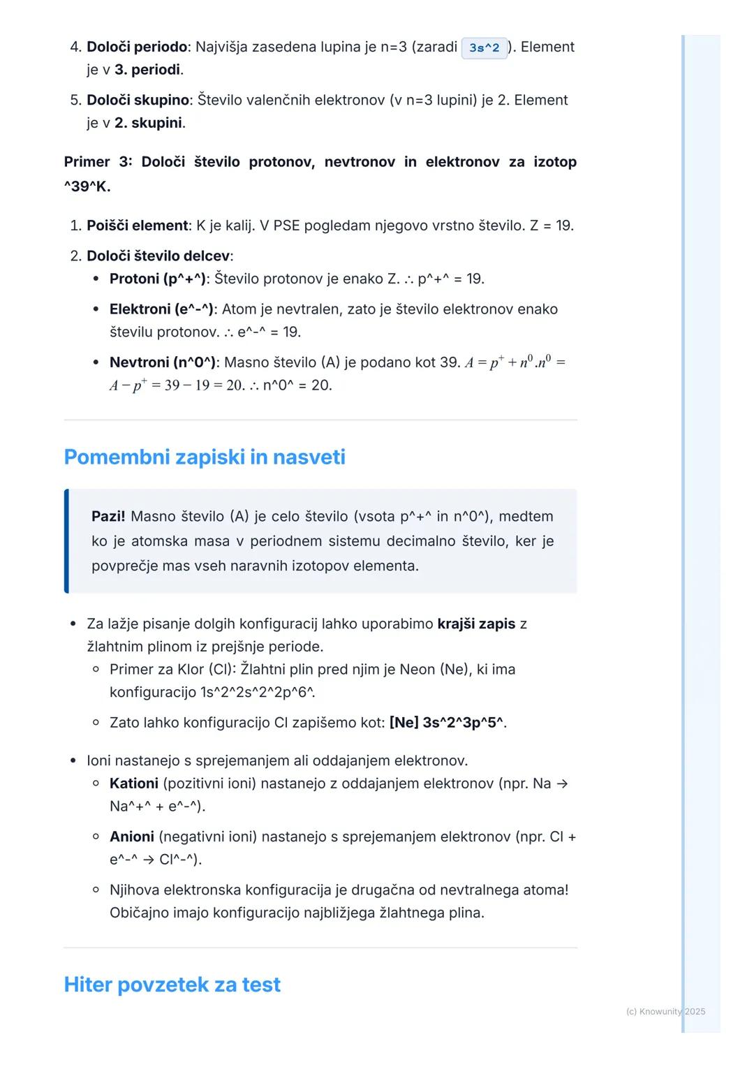 # Atomska zgradba in periodni
sistem

Pregled zgradbe atoma

Vse snovi so zgrajene iz atomov. Zgradba atoma, še posebej razporeditev
elektro