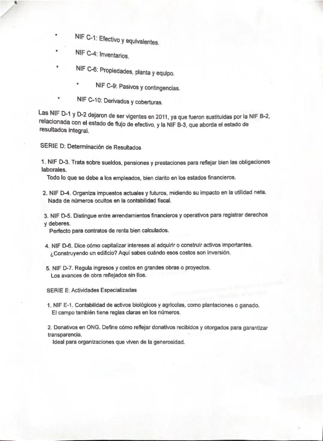 EQUIPO 1
Las Normas de Información Financiera (NIF) en México están reguladas por el Consejo
Mexicano para la Investigación y Desarrollo de 