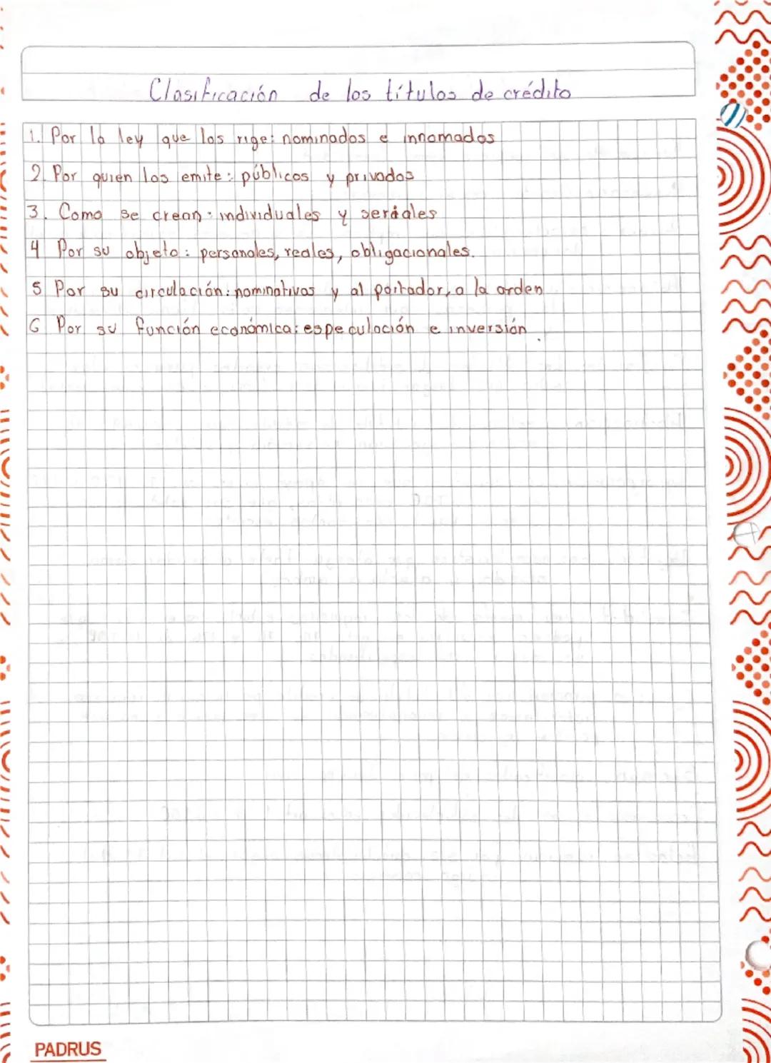 --- OCR Start ---
Características de los títulos de crédito.
Documento se requiere como
Necesario contar
formalidad
con él fisicamento
Liter