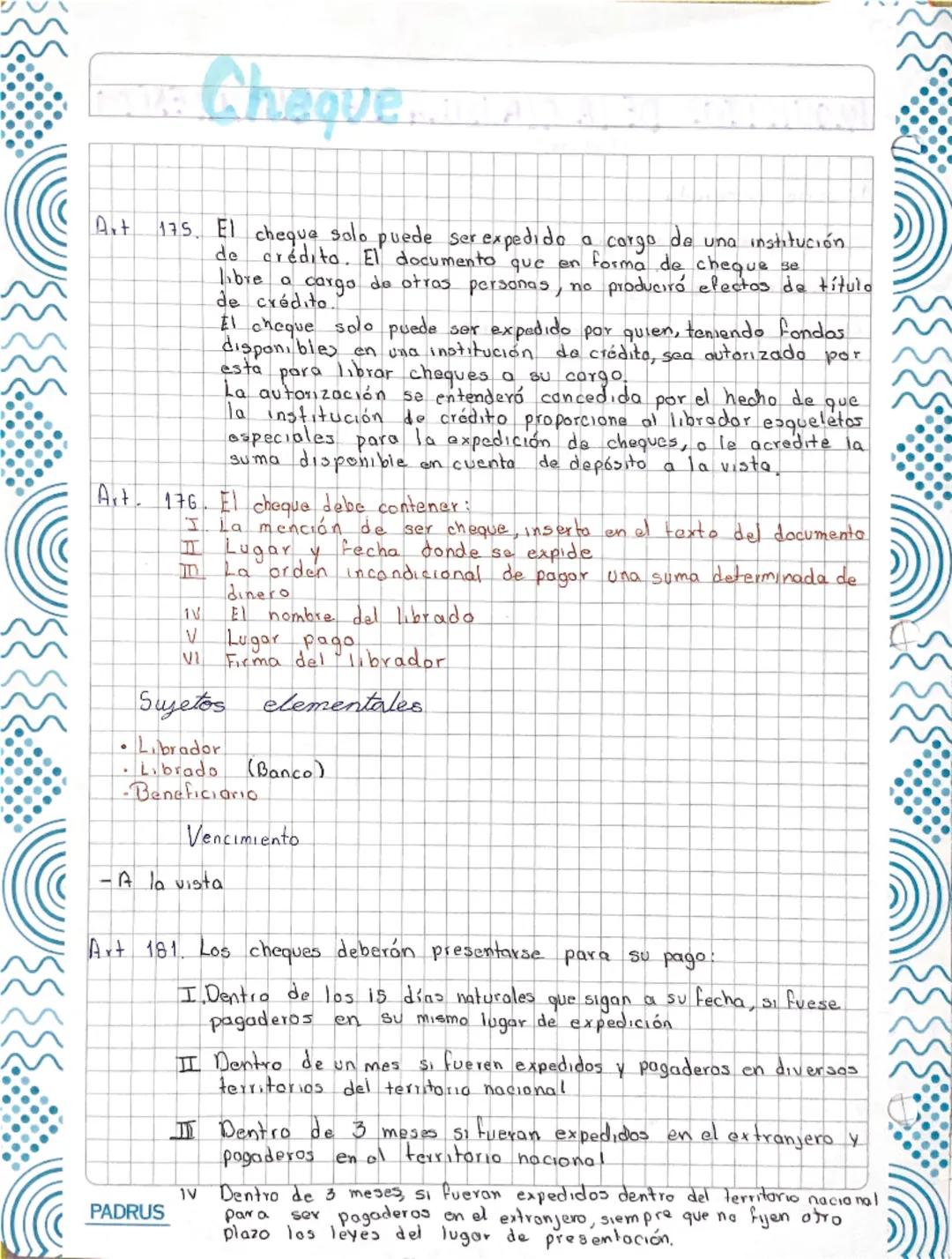 --- OCR Start ---
Características de los títulos de crédito.
Documento se requiere como
Necesario contar
formalidad
con él fisicamento
Liter