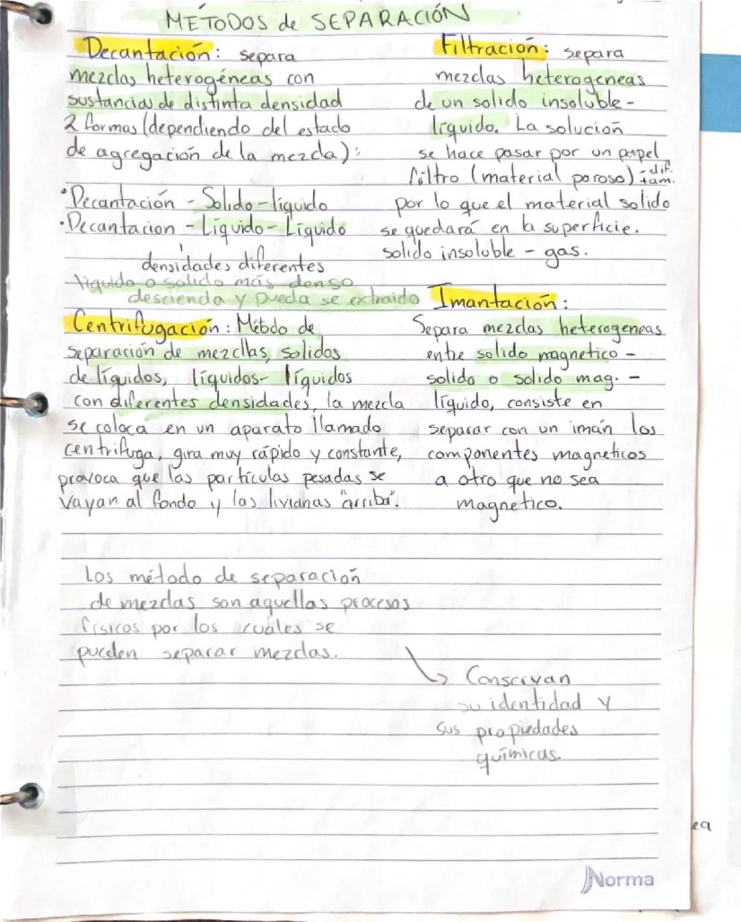 Ivaporación:
Para separar mezclas
homogéneas entre líquido.
solido. Se basa en
punto de fusión, es la
temp. a la que cambia
de solido a liqu