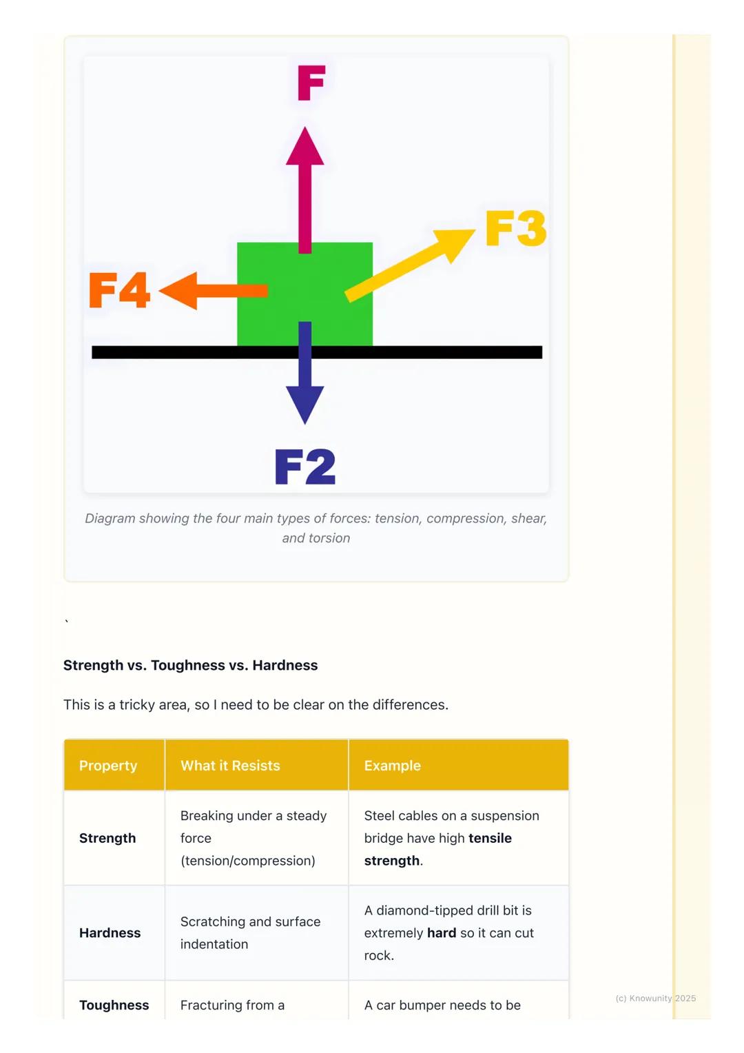# Properties of Materials

Introduction to material properties

When engineers design something, like a bridge or a phone, they have to
choo