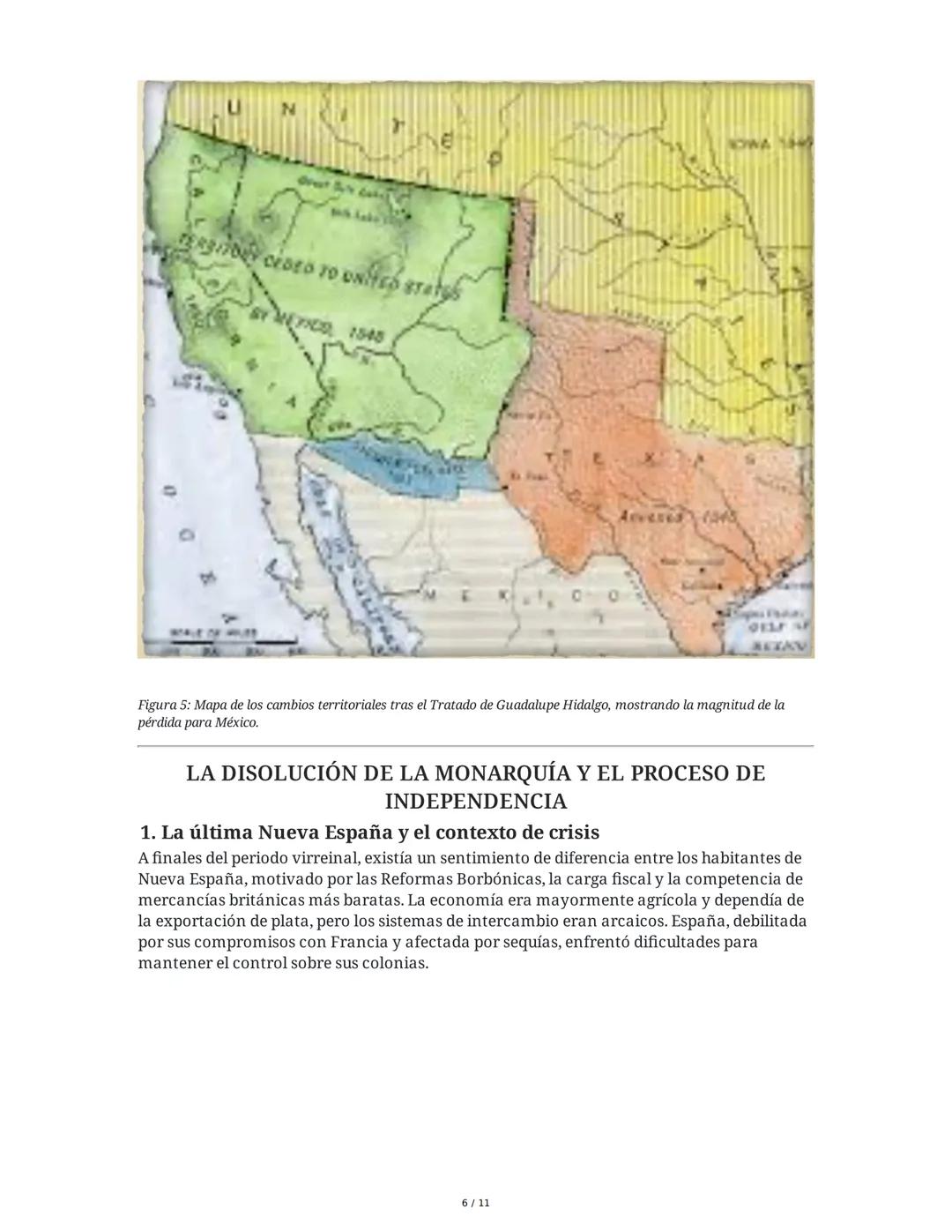 El nuevo orden, 1821-1848
1. Introducción y contexto internacional
Tras la independencia de México en 1821, el país enfrentó un escenario in