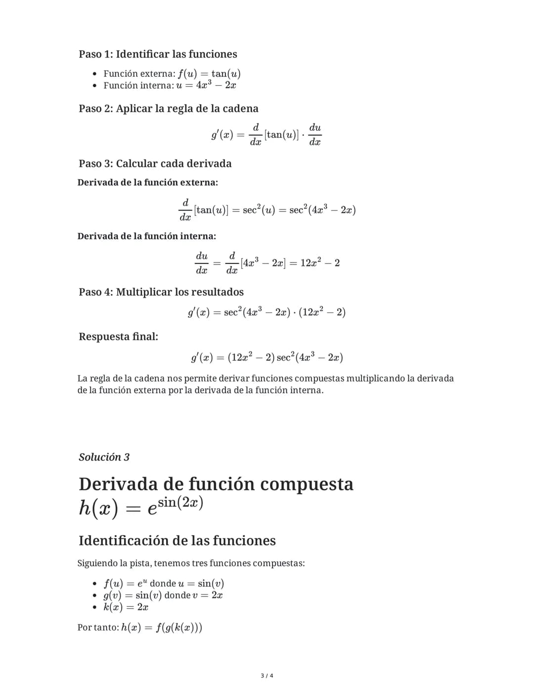 6 June 2025
Cálculo de Derivadas: Regla de la Cadena y
Funciones
Tarea 1
Calcula la derivada de la función f(x) = ln(3x²+5) utilizando la re