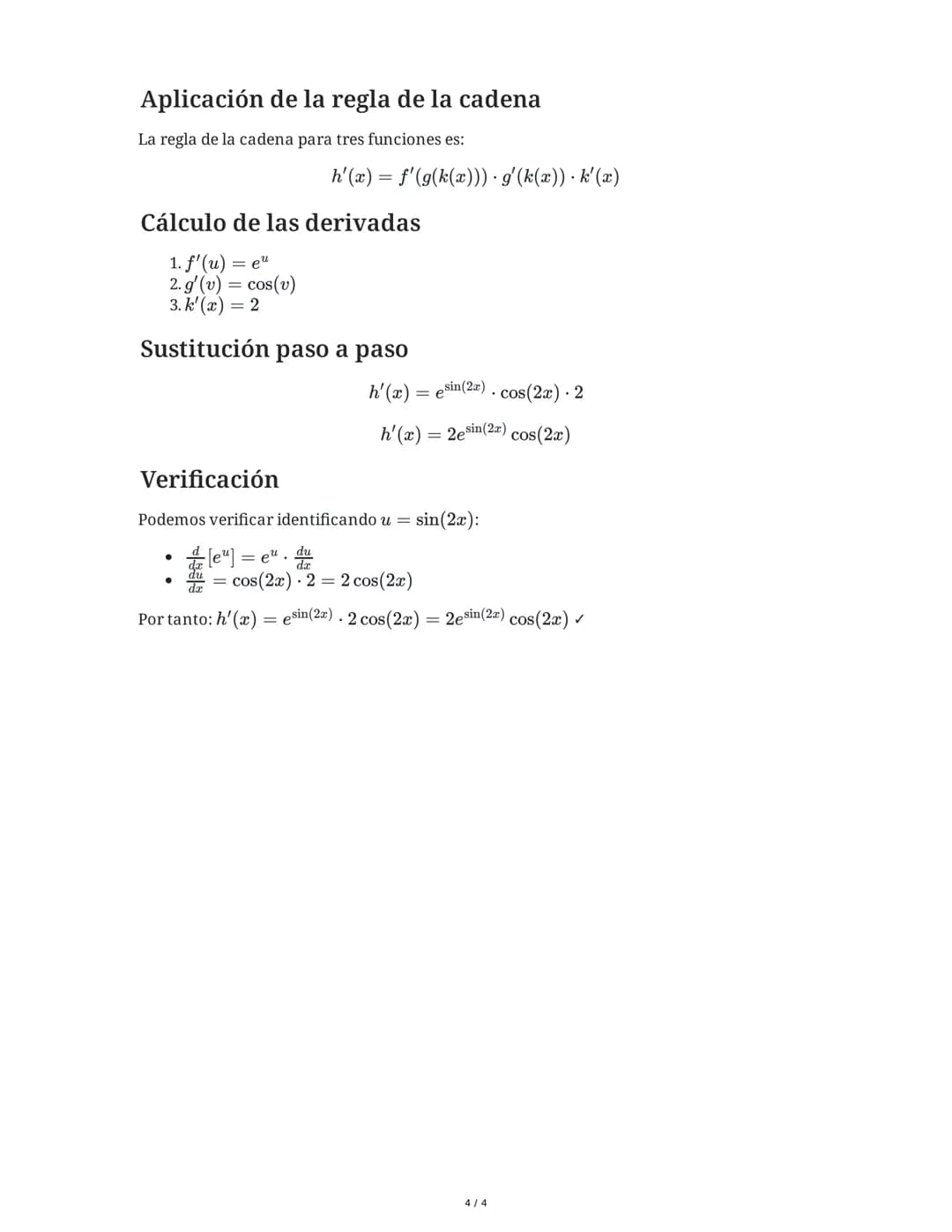 6 June 2025
Cálculo de Derivadas: Regla de la Cadena y
Funciones
Tarea 1
Calcula la derivada de la función f(x) = ln(3x²+5) utilizando la re