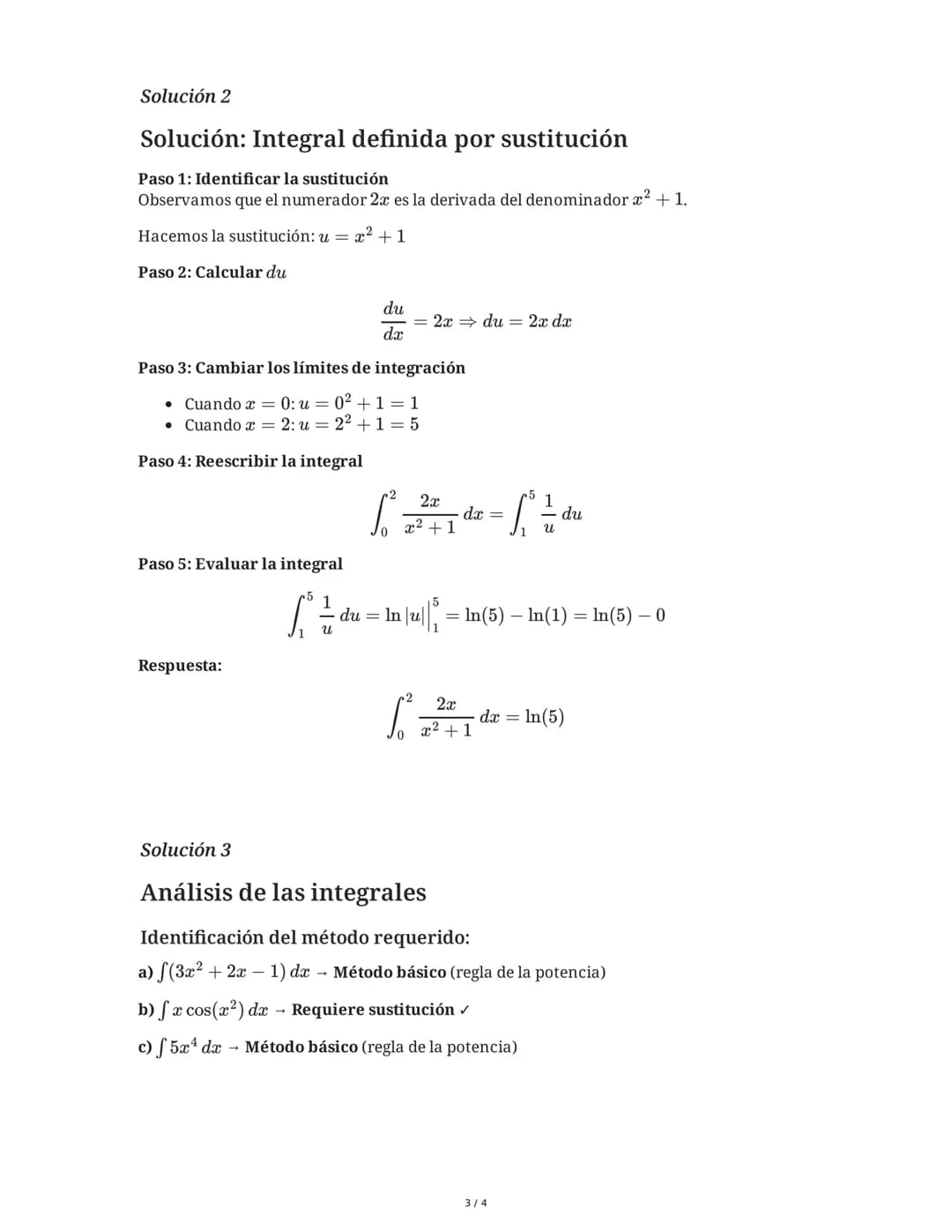 4 June 2025
Cálculo Integral: Integración por Sustitución
Tarea 1
Resuelve la siguiente integral utilizando el método de sustitución:
Instru